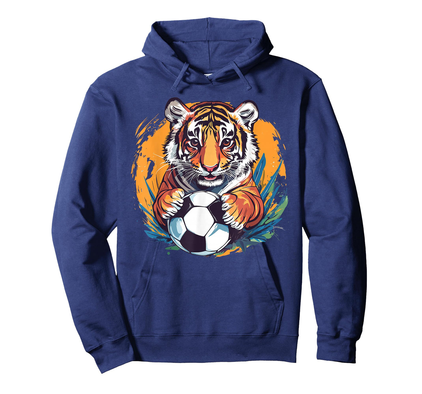 Tiger Soccer Ball Fierce Jungle Animal T-Shirt