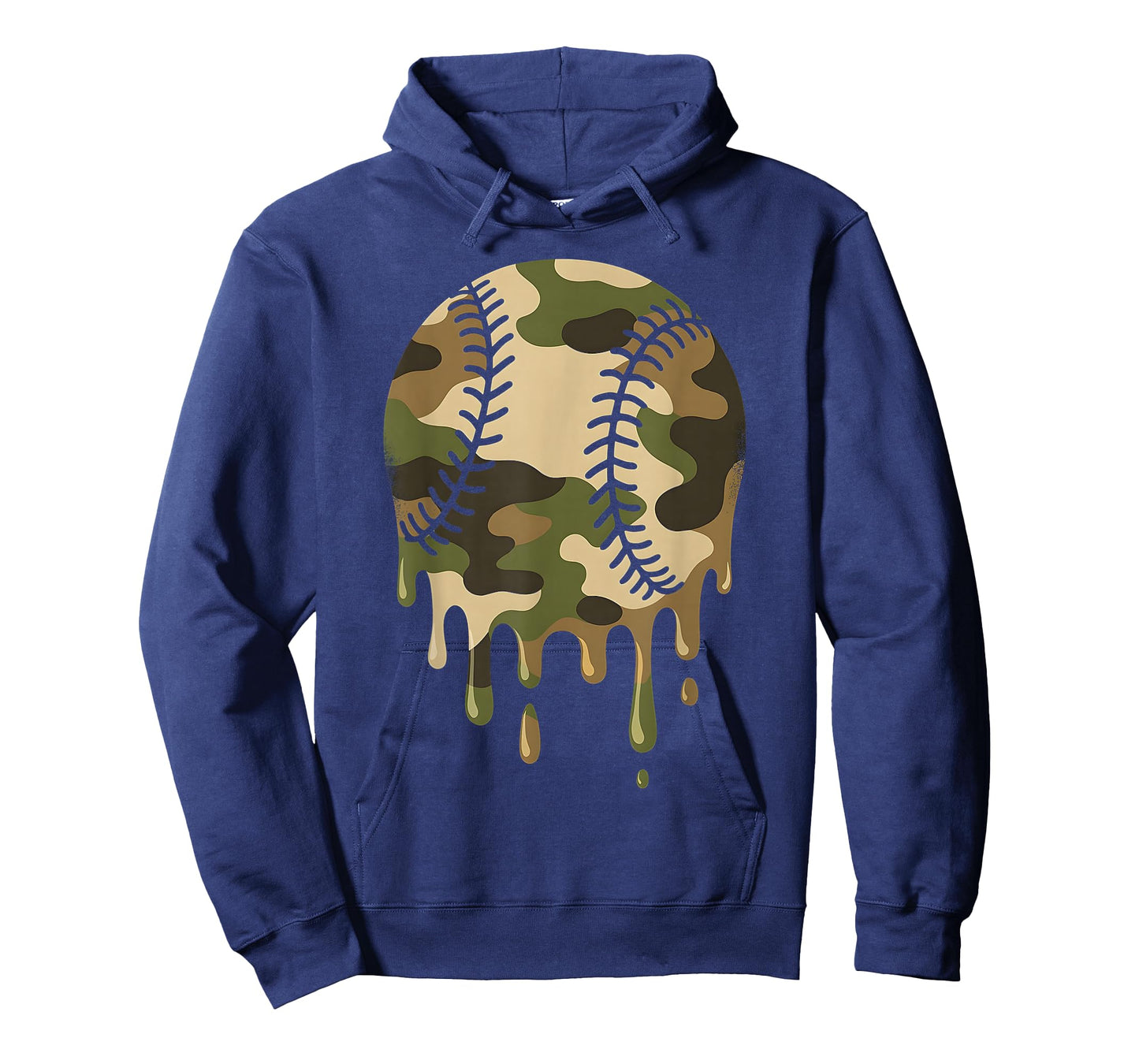 Baseball Drip Camo Boys Men Military Sports Cool Game Day T-Shirt