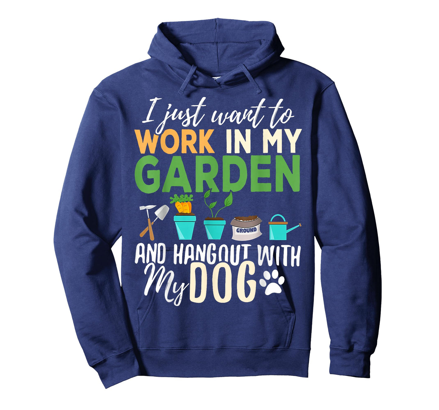 I Just Want To Work In My Garden And Hangout With My Dogs T-Shirt