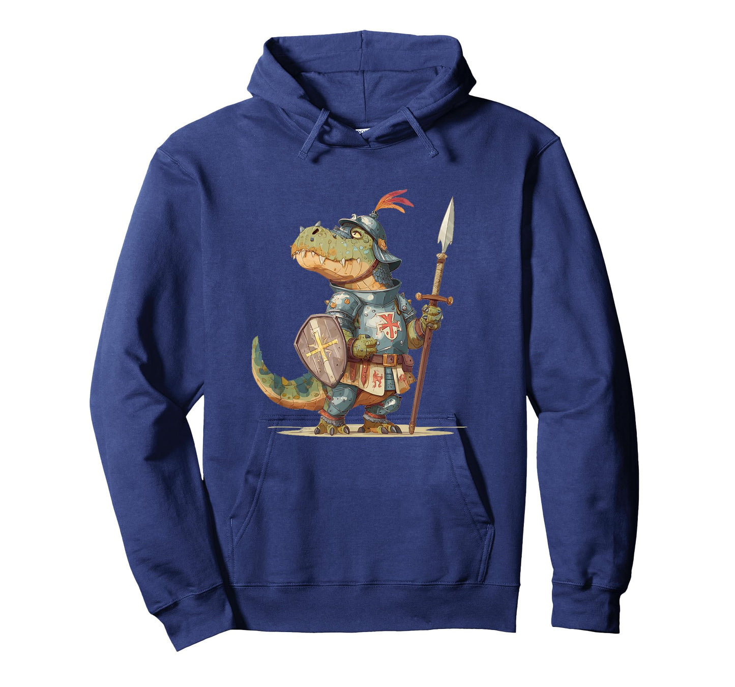 Cool Dinosaur Guard in Knight Costume for Boys and Girls T-Shirt