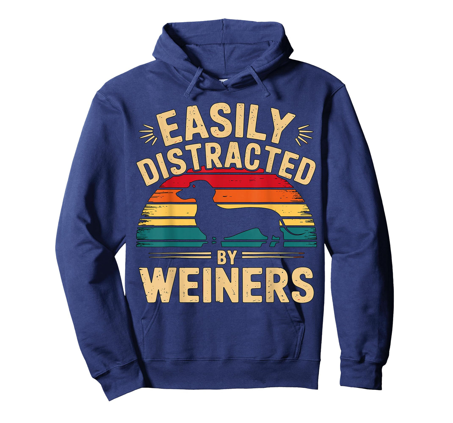 Easily Distracted by Weiners Dachshund Dog T-Shirt