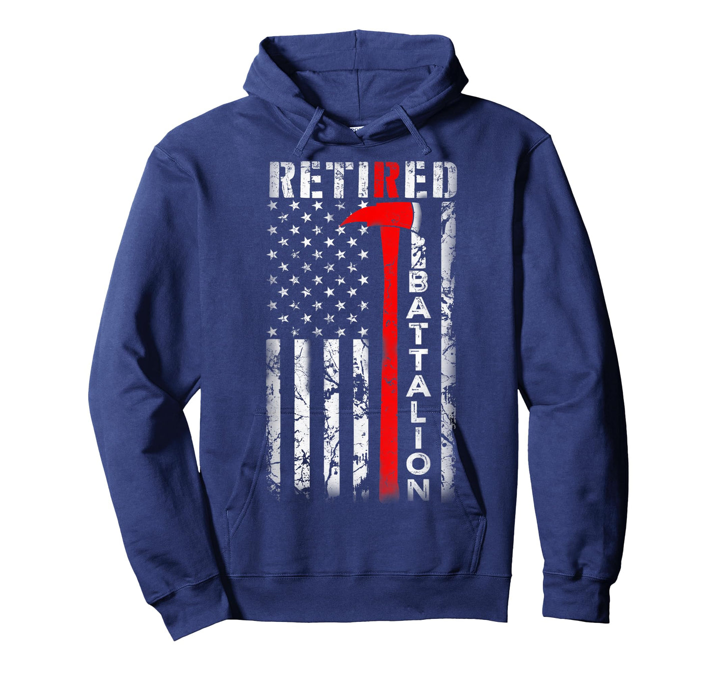 Retired Firefighter Battalion Chief American flag Retirement T-Shirt