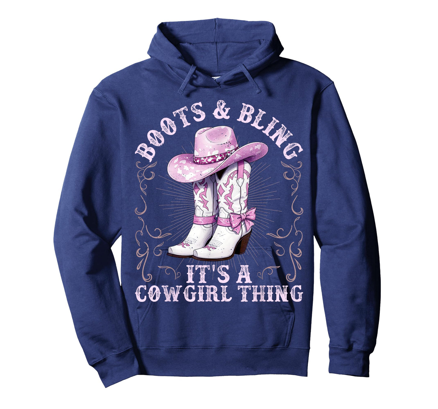Boots and Bling It’s A Cowgirl Thing Western Rodeo Cowgirls T-Shirt