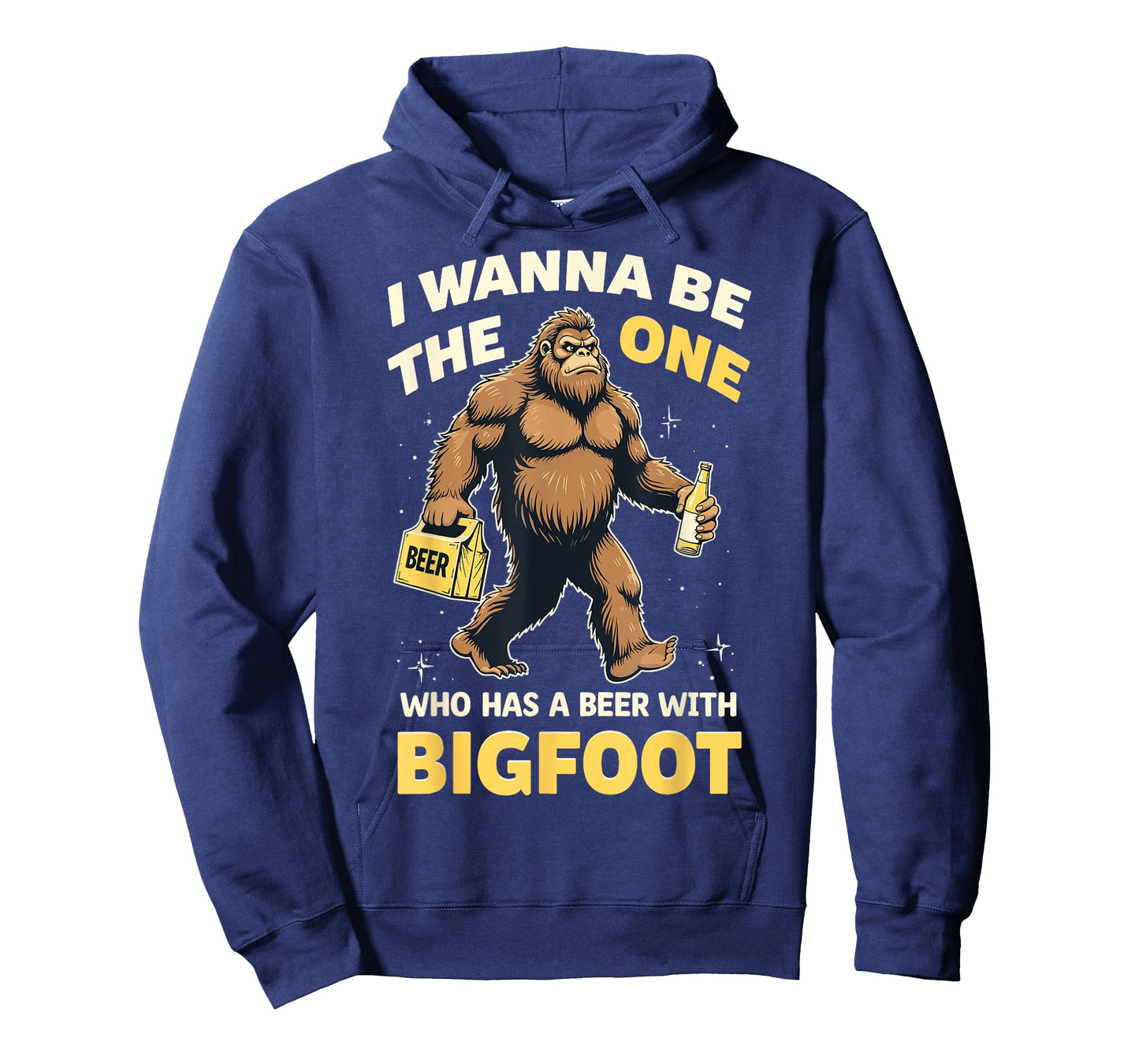 Funny Beer With Bigfoot Sasquatch Beer Lover Drinking Party T-Shirt