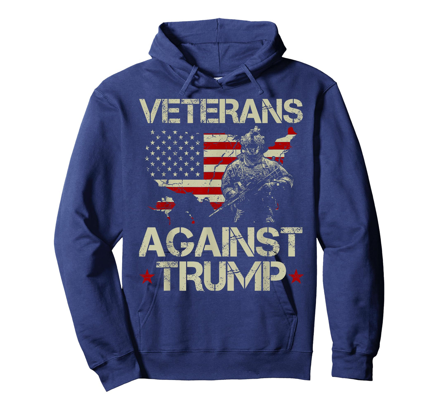 Veterans Against Donald Trump American Flag Gift T-Shirt T-Shirt