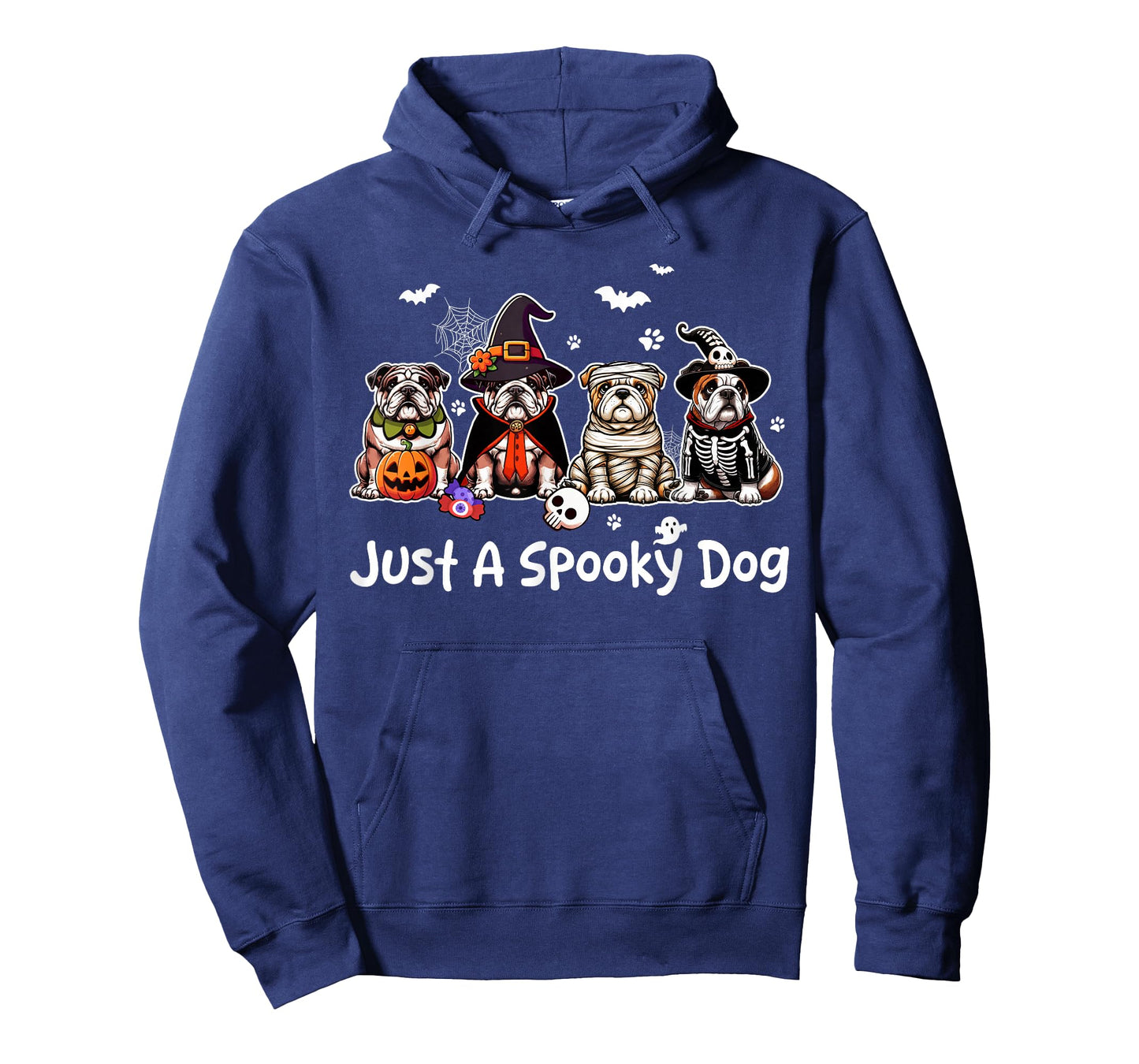 Just A Spooky Halloween Dog Group Bulldogs As Witch Mummy T-Shirt