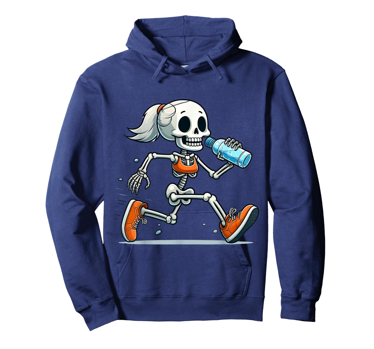 Running Skeleton Halloween Costume Spooky Runners Lover T-Shirt