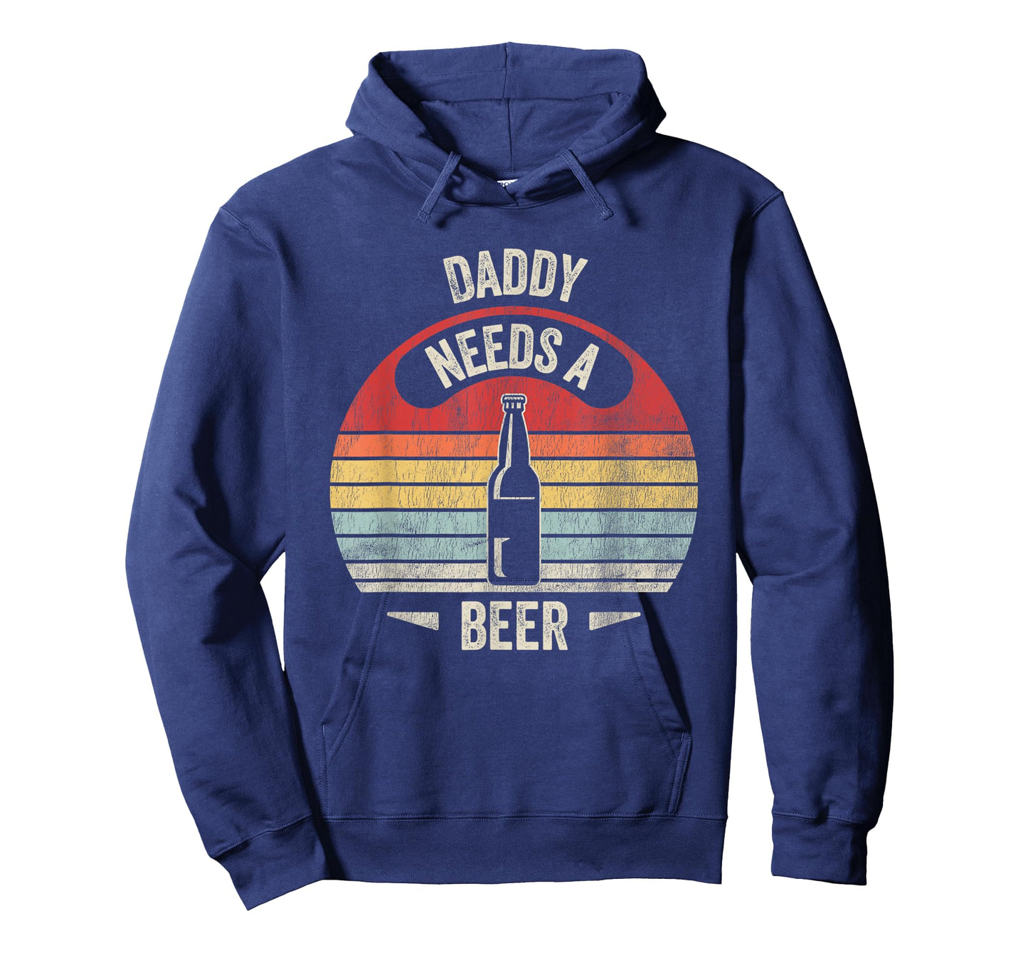 Daddy Needs A Beer Retro Bottle Humor T-Shirt