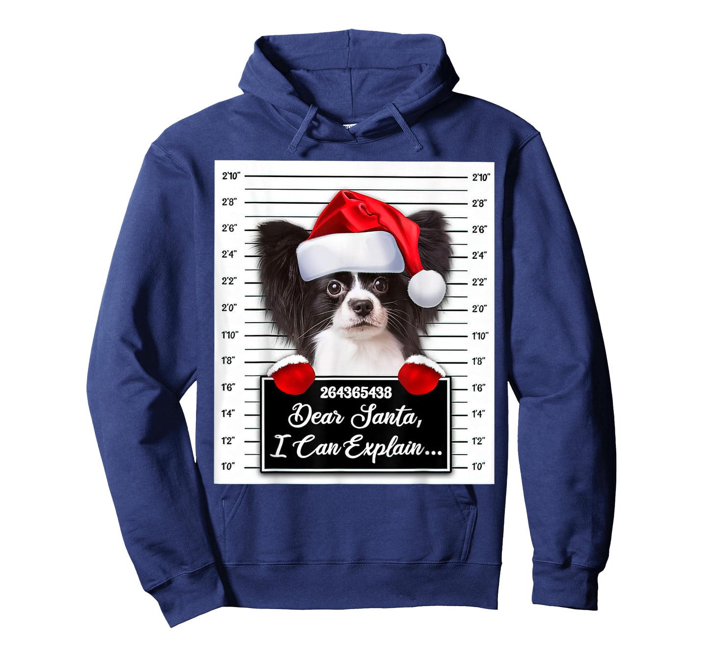 Dear Santa I Can Explain Funny Christmas Papillon Xmas T-Shirt