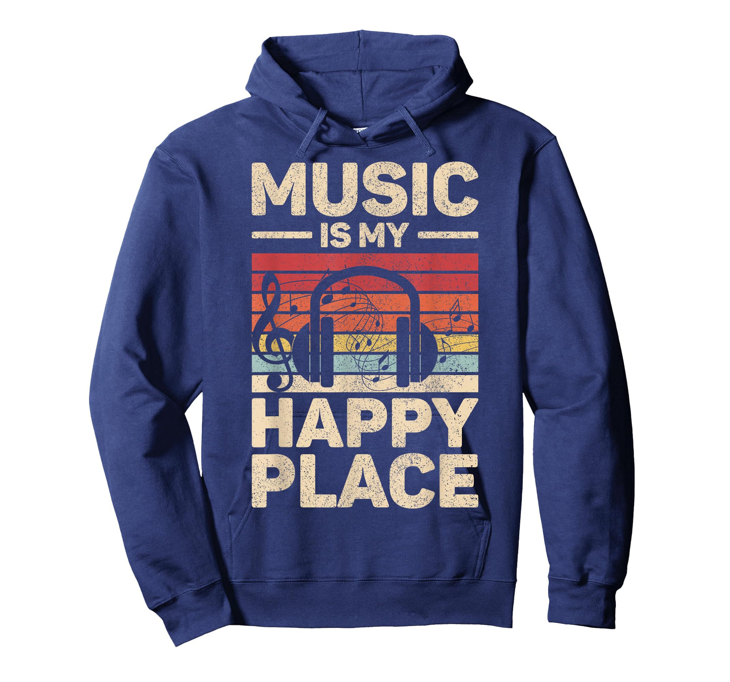 Music Is My Happy Place Musician Outfit EDM Music Lovers DJ T-Shirt