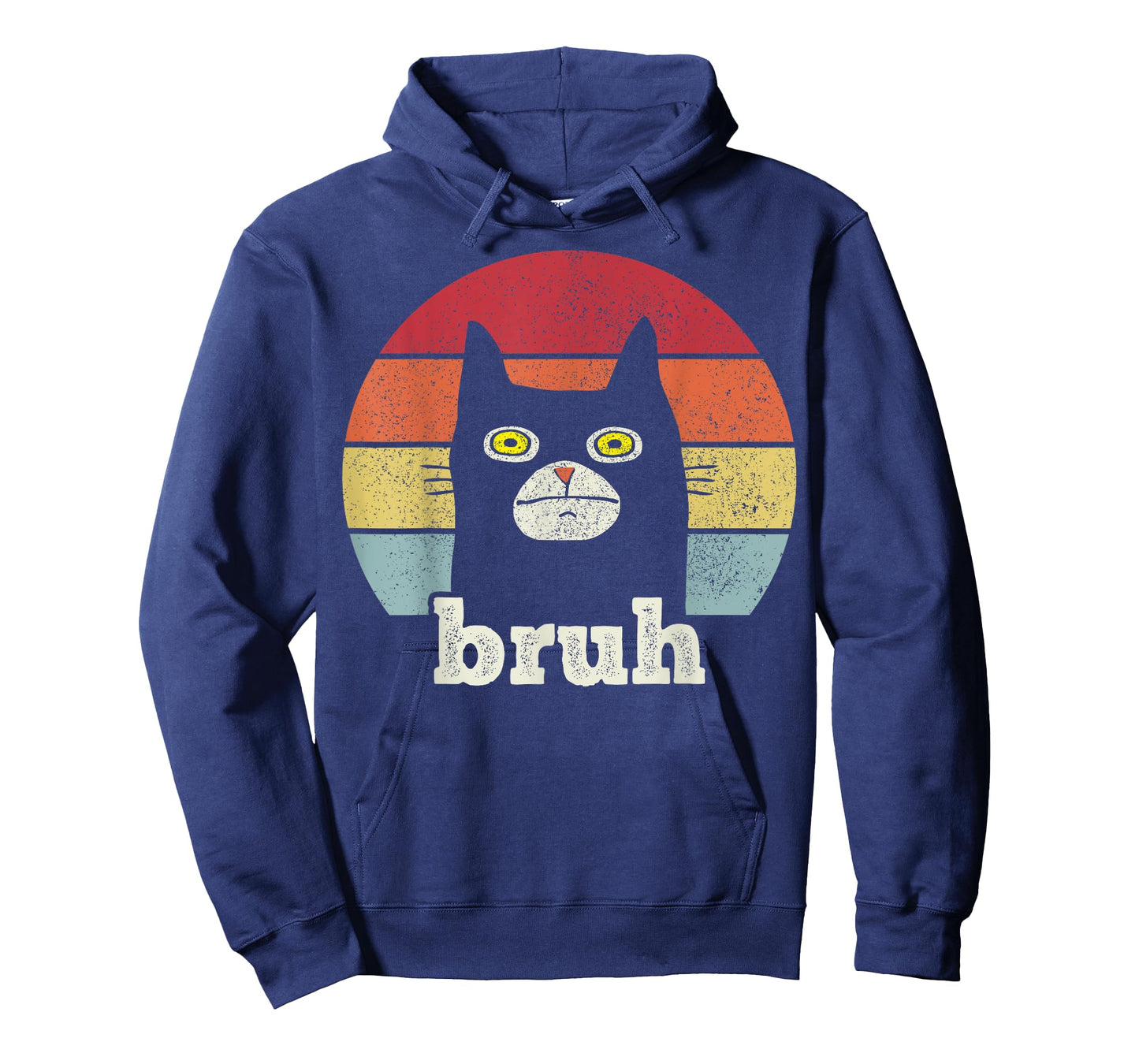 Funny Bruh Cat Meme Retro Style T-Shirt
