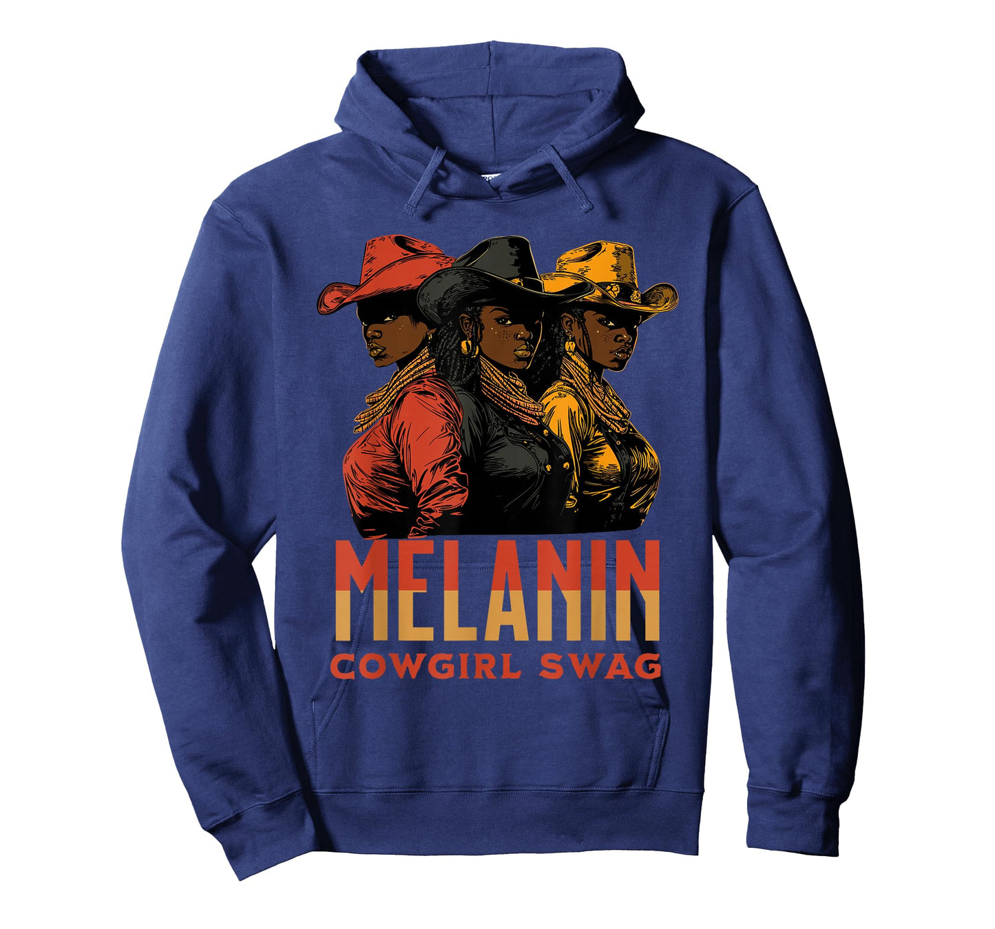 Melanin Cowgirl Swag African American History Western Rodeo T-Shirt