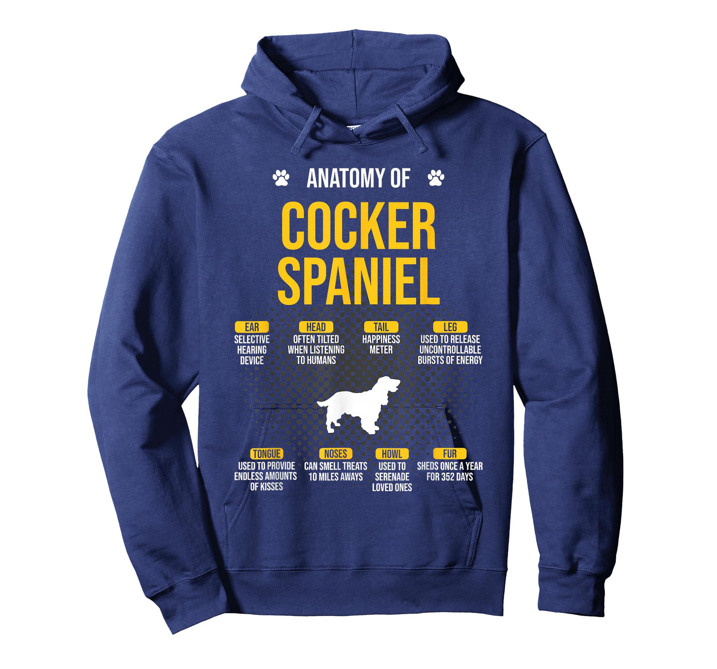 Anatomy Of Cocker Spaniel Dog Lover T-Shirt