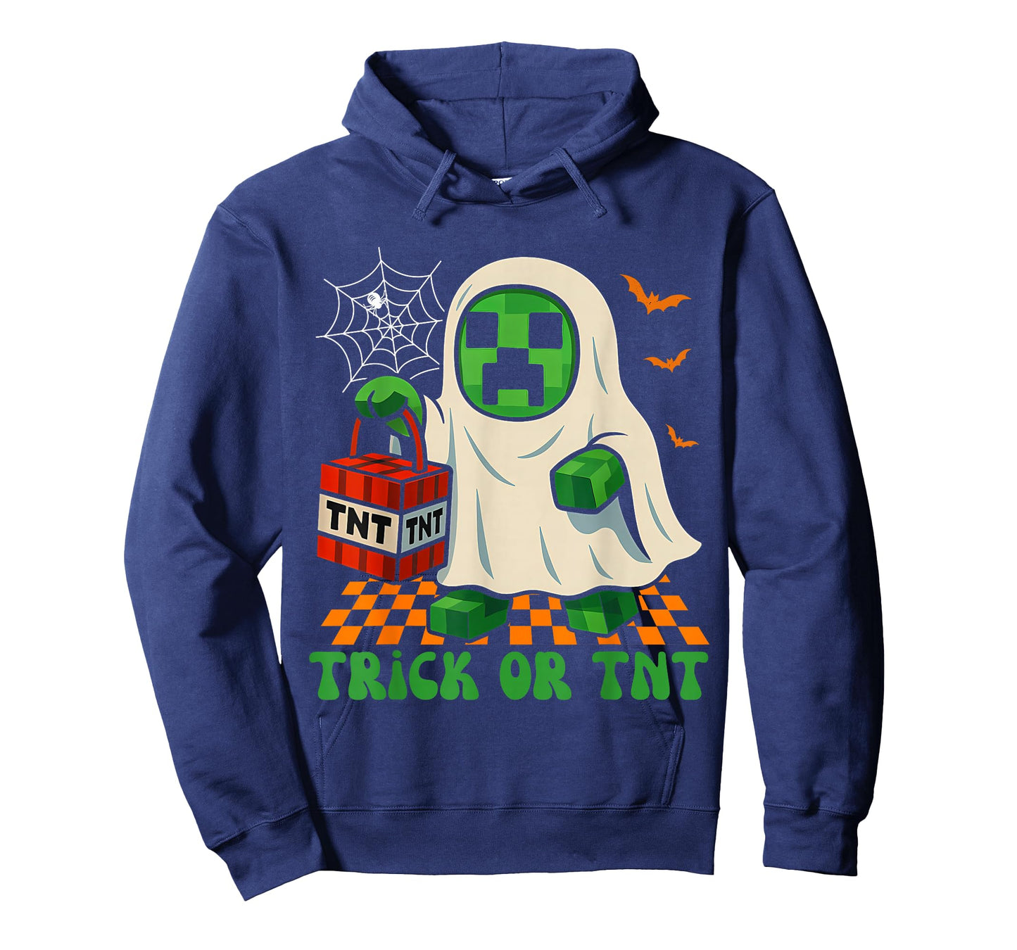 Funny Halloween Ghost Gamer Pixel Kids Boy Trick or TNT T-Shirt