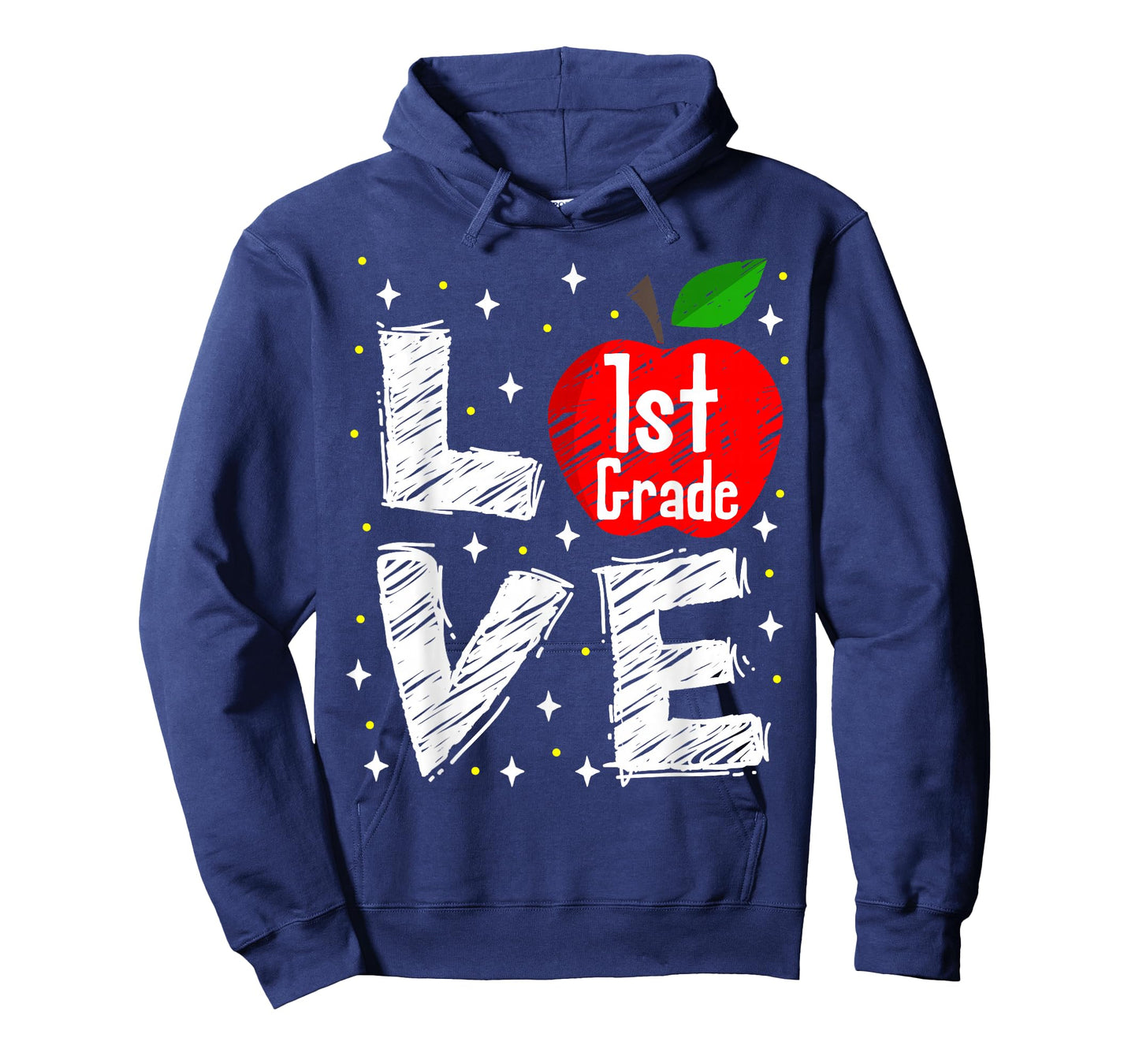 Love 1st Grade Apple Funny Back To School Teacher Gift T-Shirt