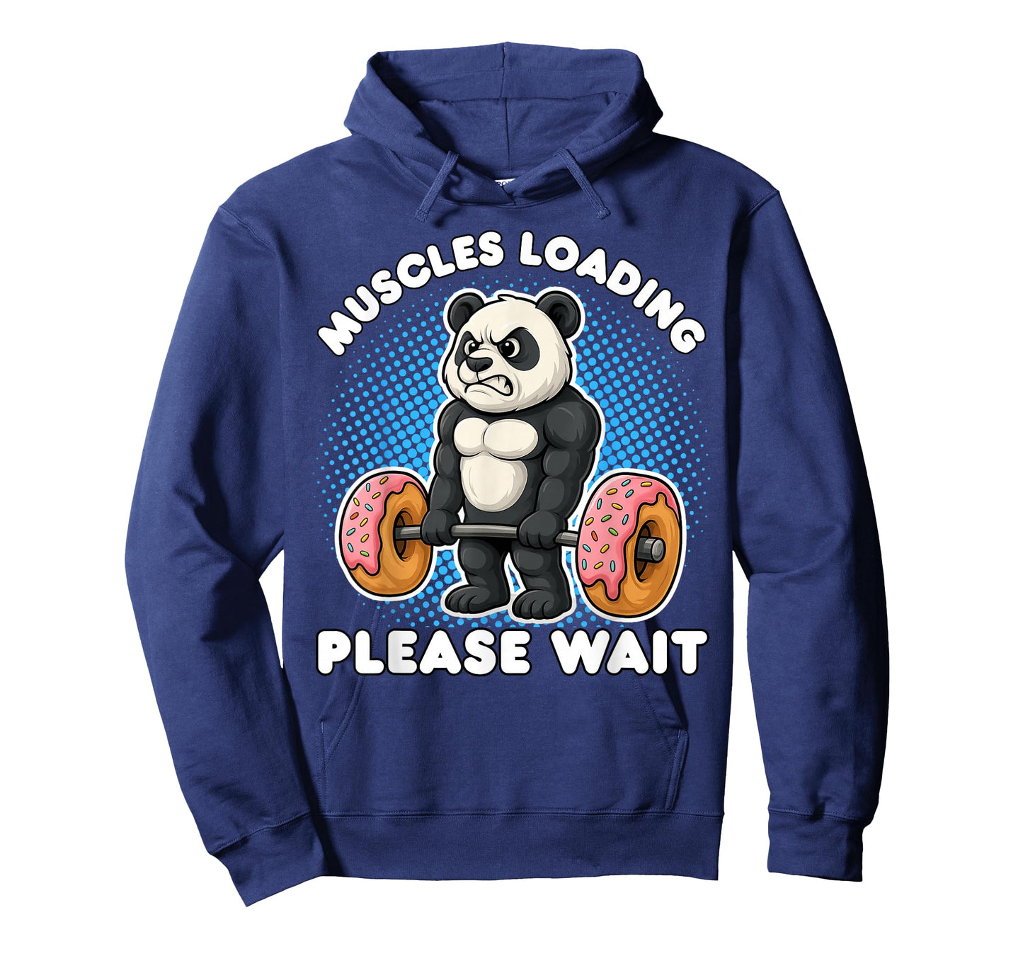 Muscles Loading Panda Weightlifting Donut Gym Boys Men Women T-Shirt