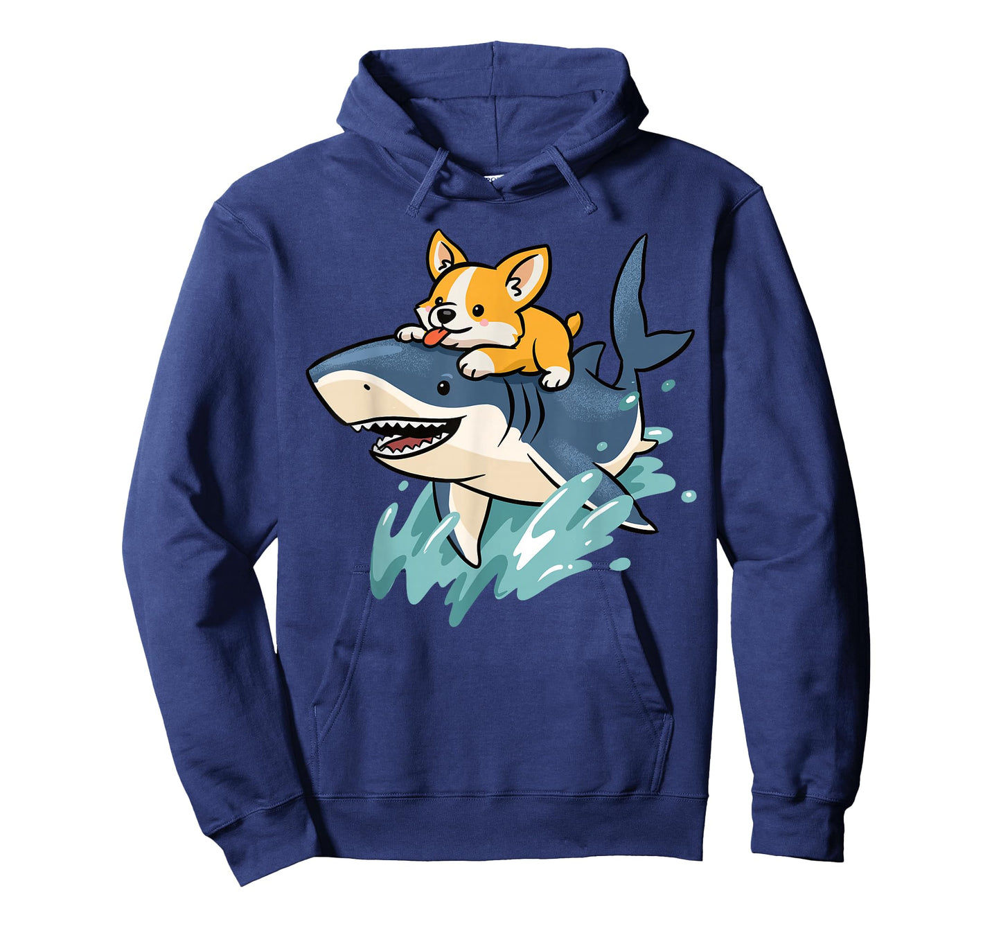 Corgi Shark Funny Corgi Riding Shark Dog Ocean Animal T-Shirt