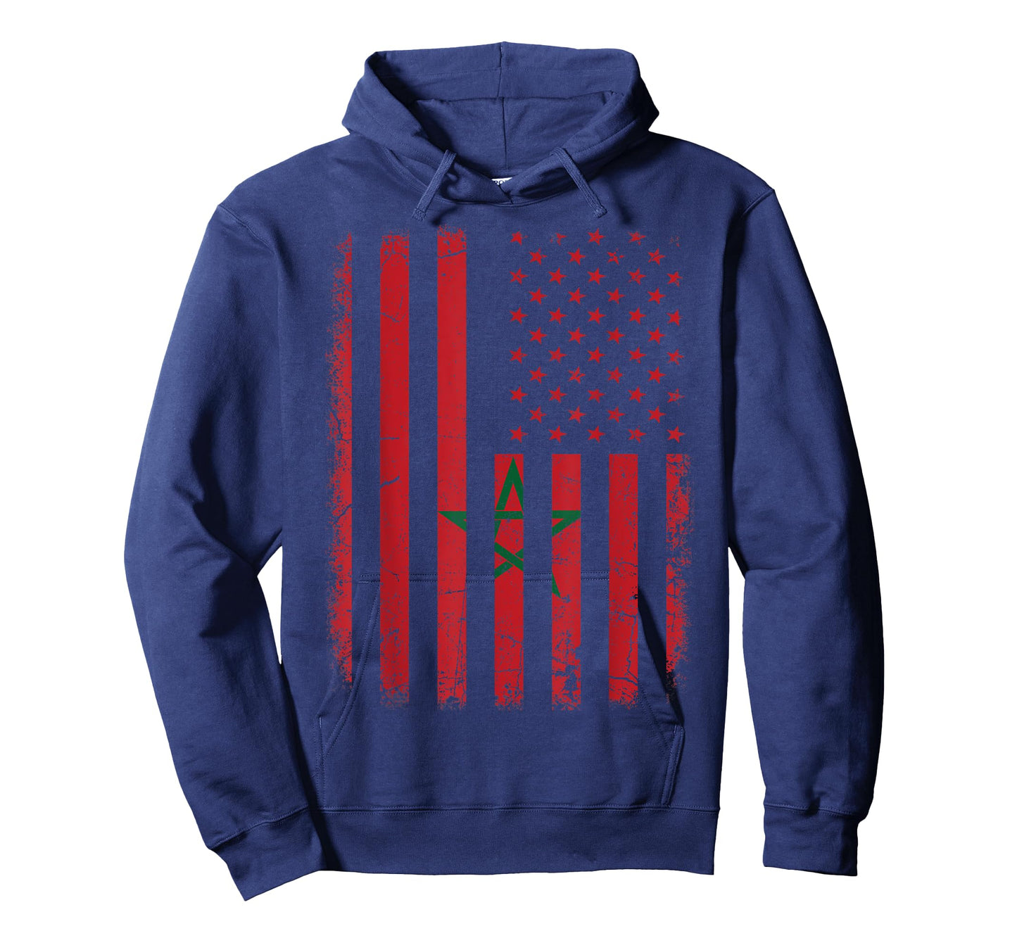 Moroccan American Flag Moroccan Roots Morocco America T-Shirt for Women Kids Men