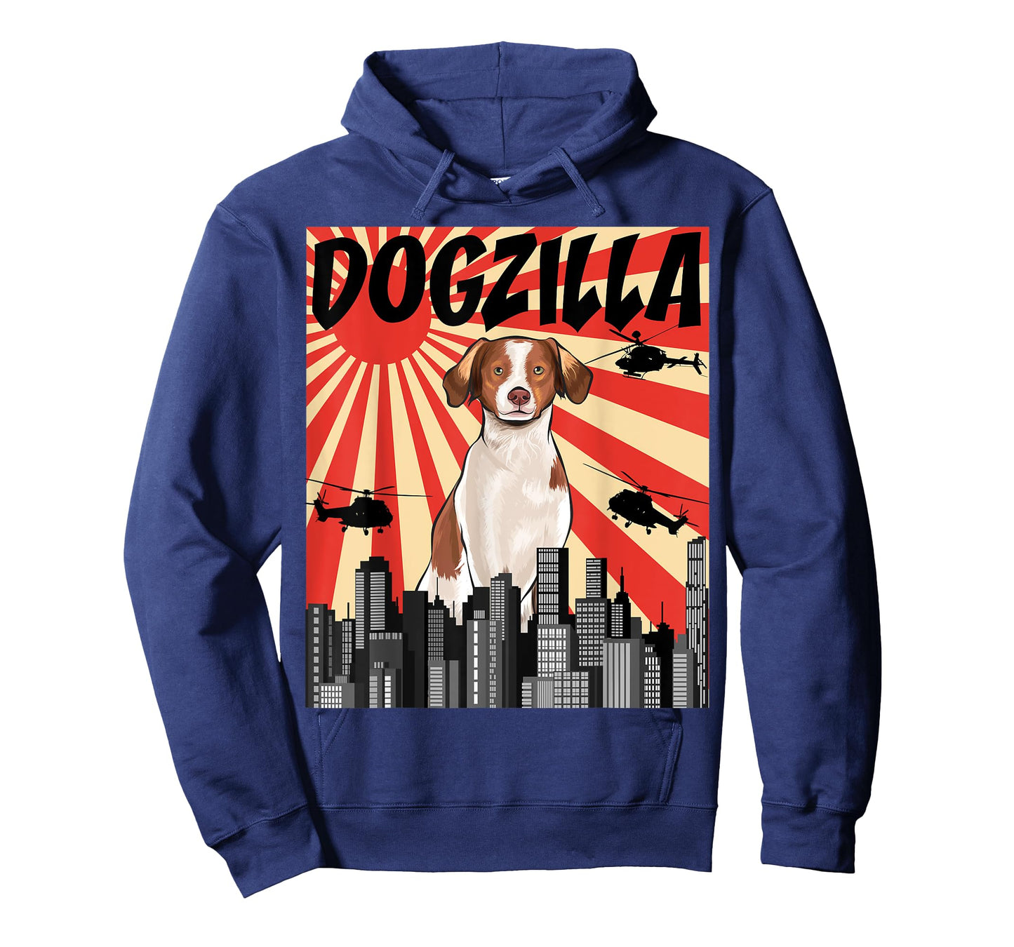 Funny Retro Japanese Dogzilla Brittany T-Shirt
