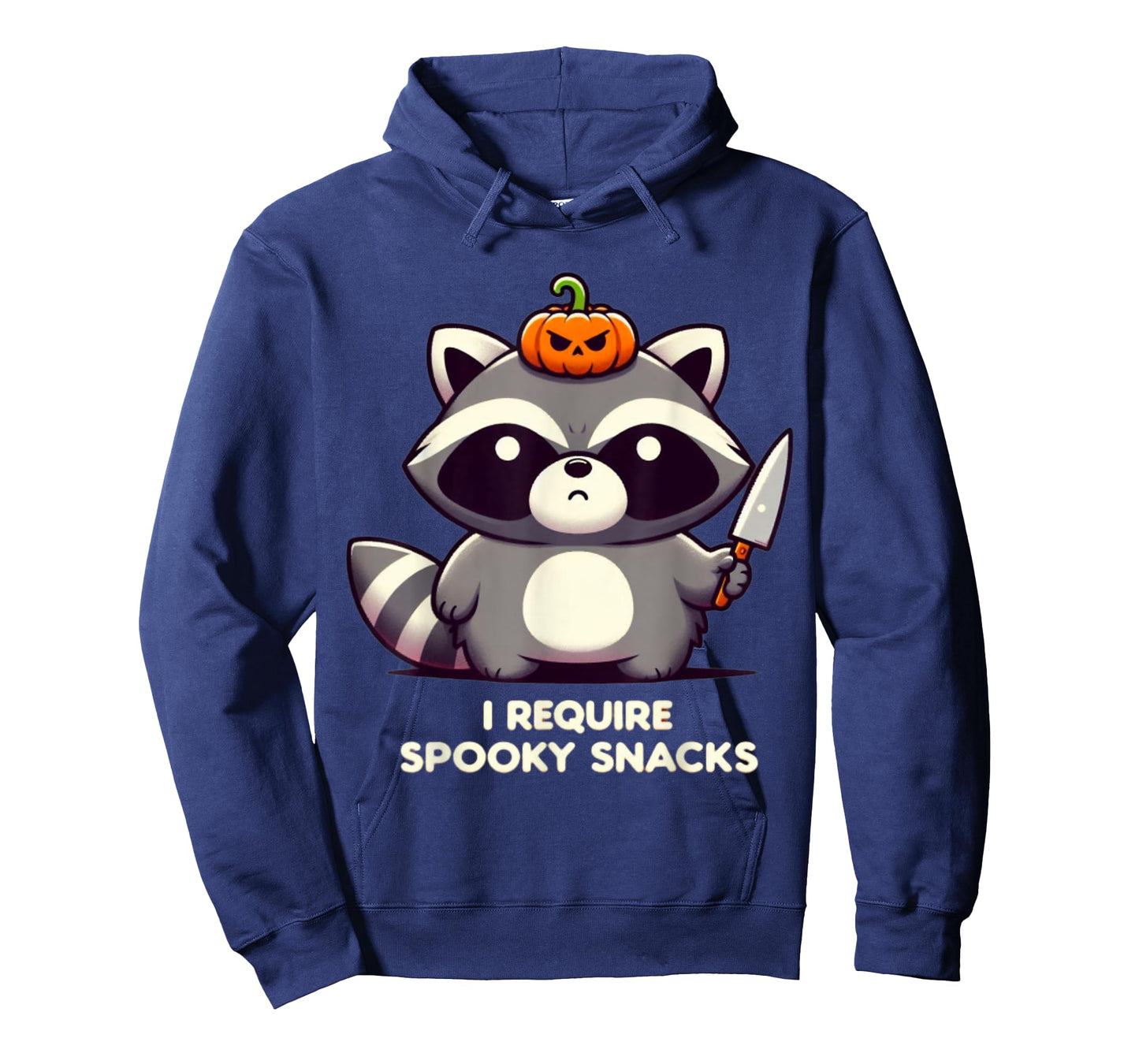I Require Spooky Snacks Angry Raccoon Halloween T-Shirt