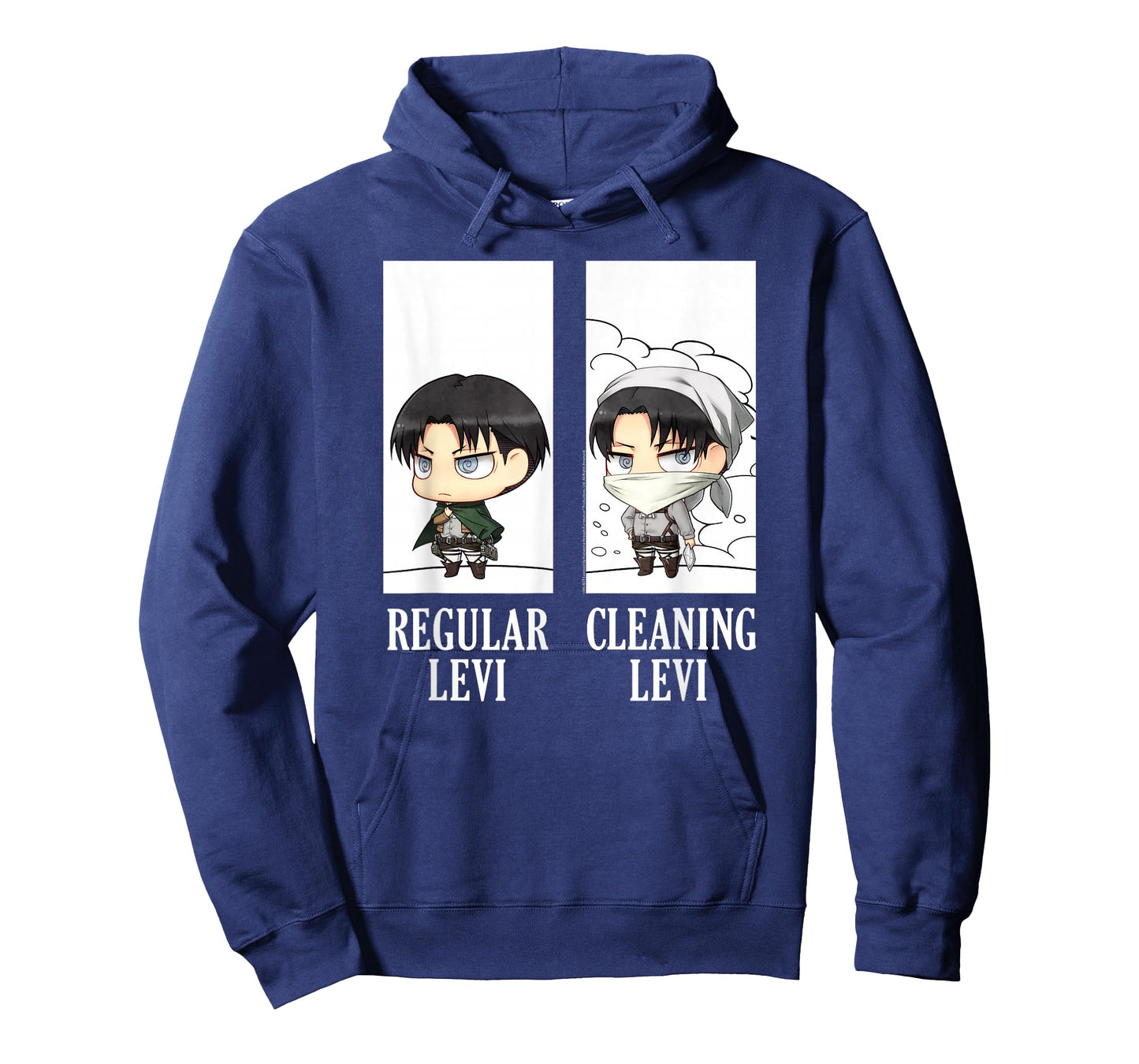 Attack on Titan Regular/Cleaning Levi Chibi AOT Anime T-Shirt
