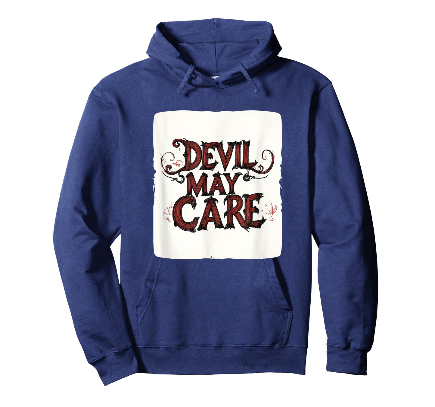 Embrace the Edge with this Devil May Care Emblem Outfit T-Shirt