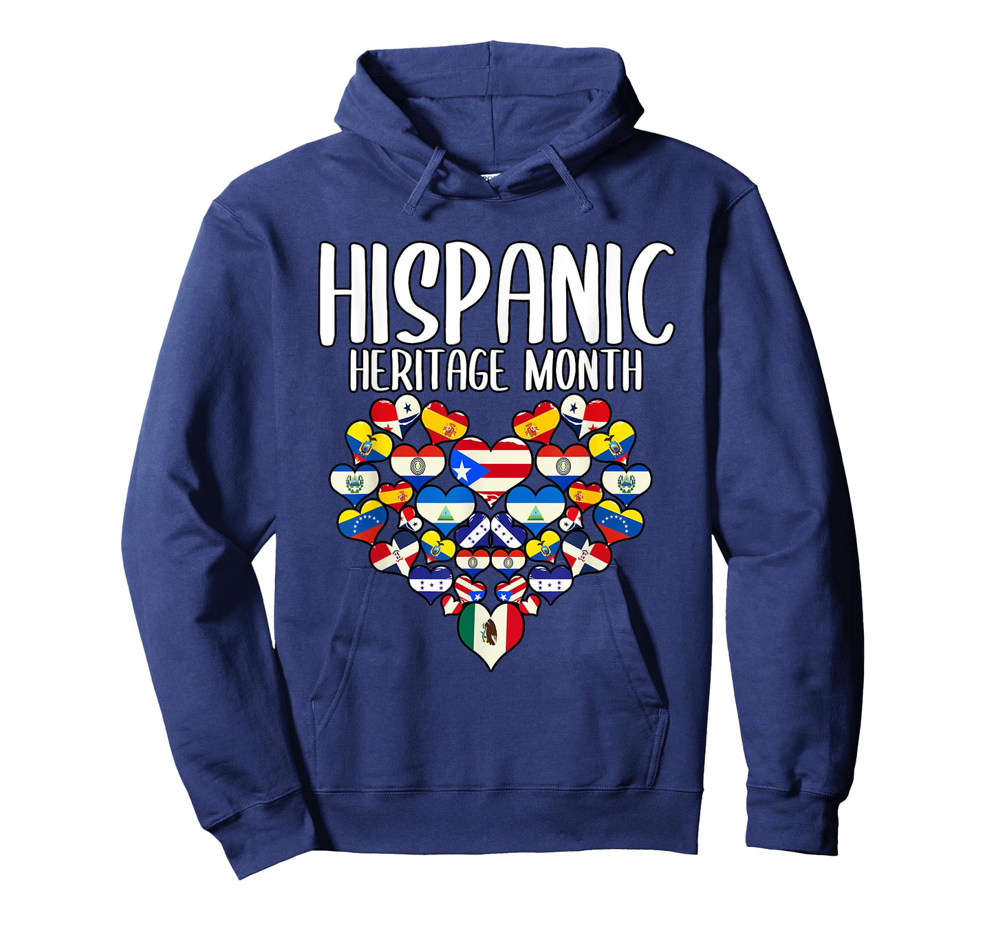 Hispanic Heritage Month All Countries Flags Heart T-Shirt