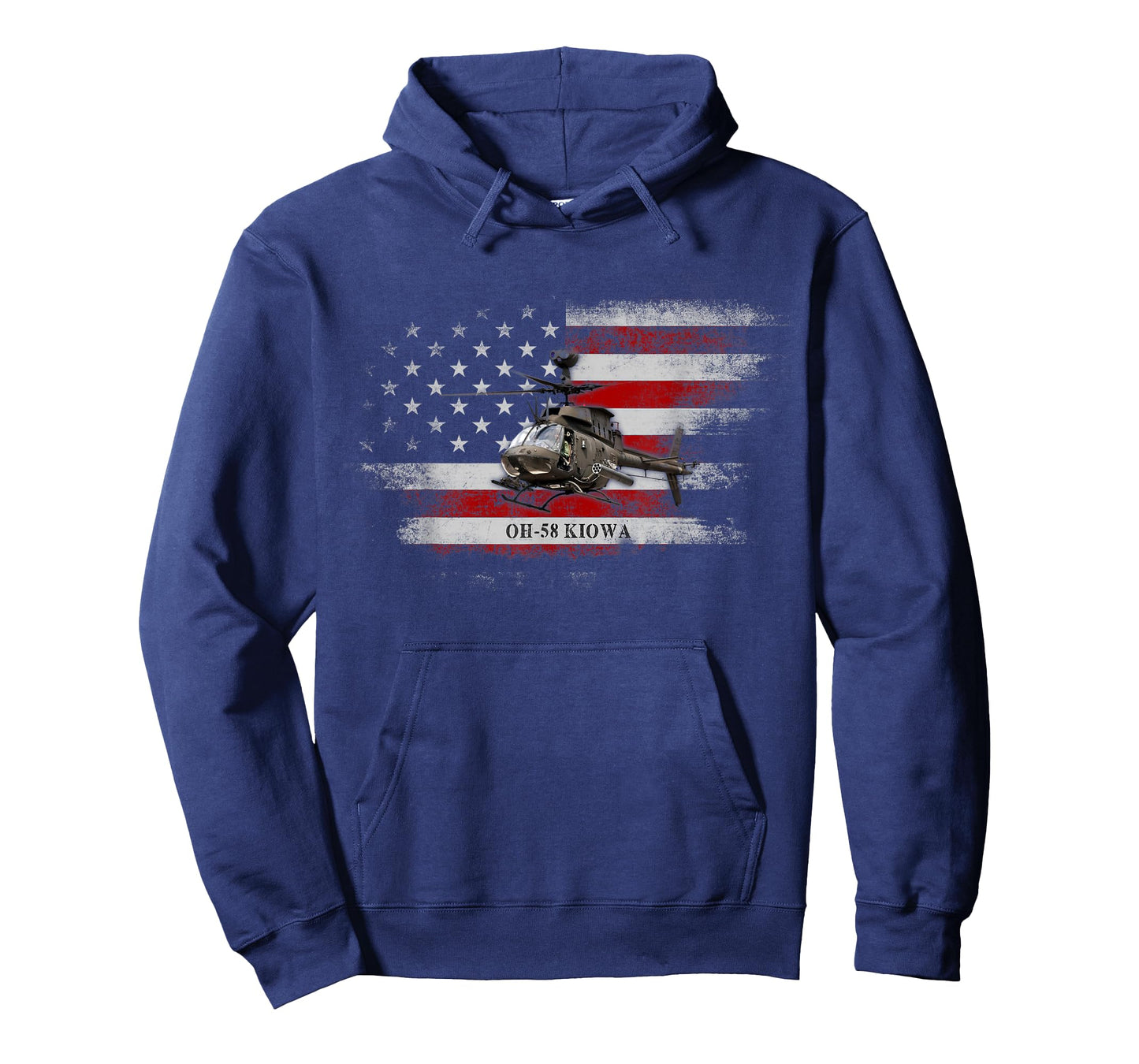 OH-58 Kiowa Helicopter USA Flag Helicopter Pilot Gifts T-Shirt for Women Men