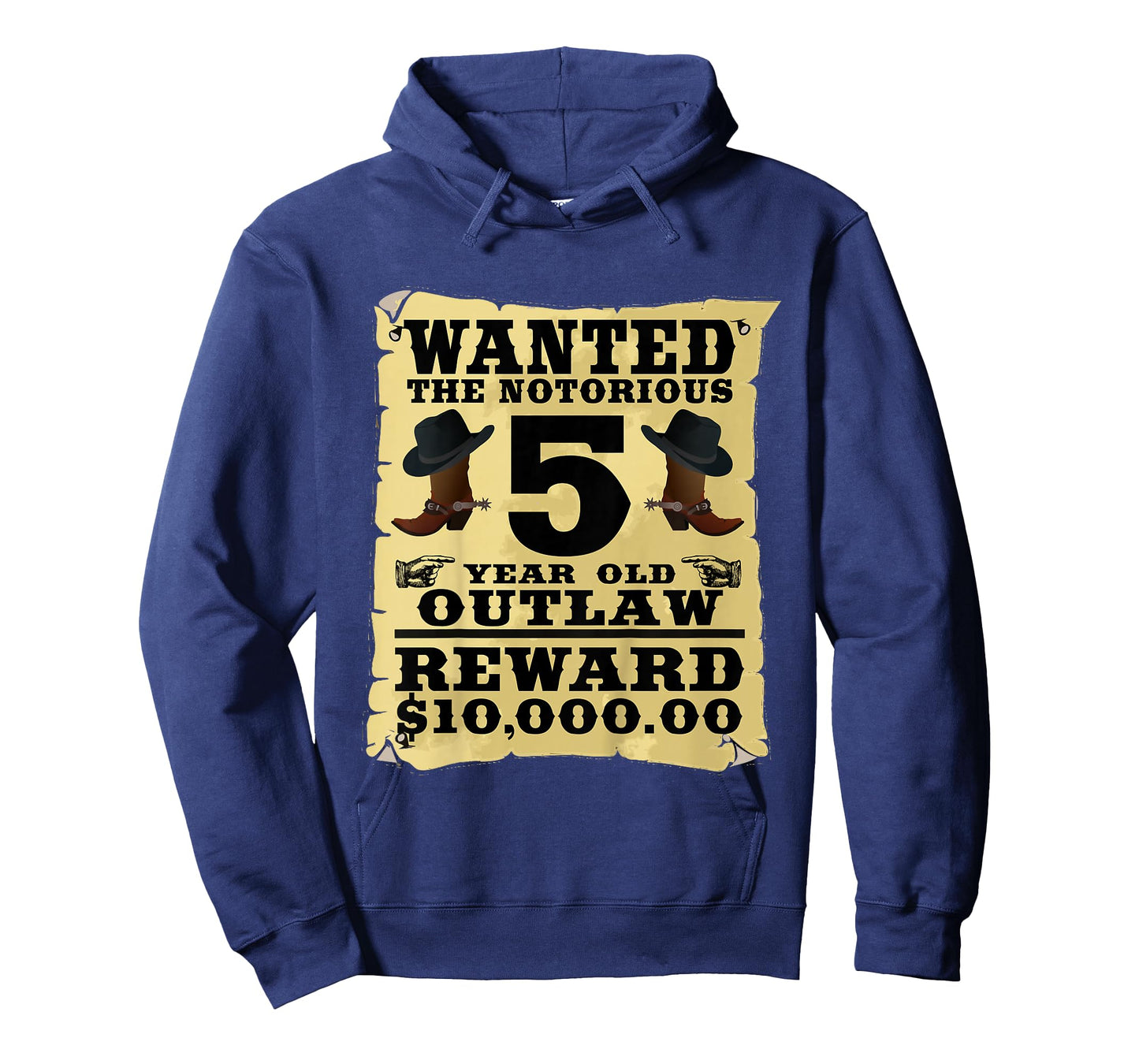 Kids 5 Year Old Cowboy Birthday Party Wild West Western 5th Gift T-Shirt