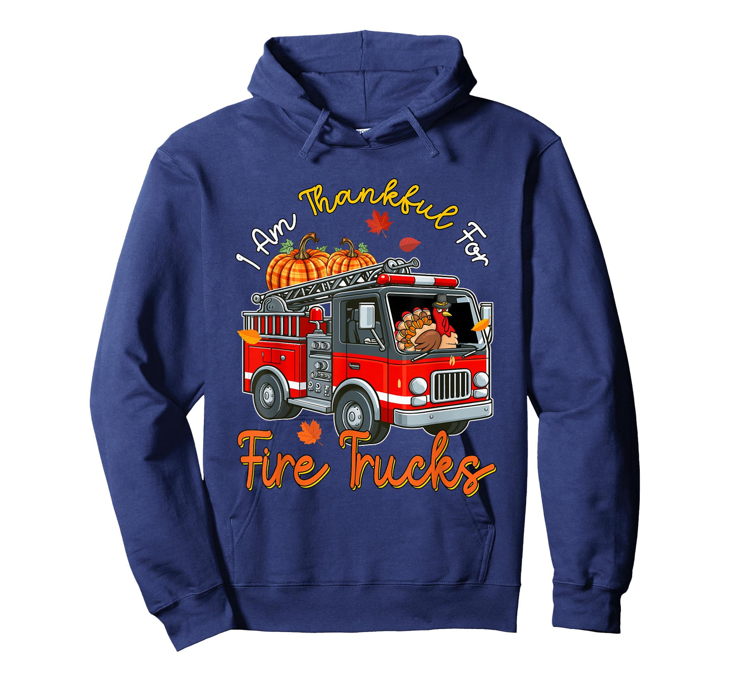 Thankful For Fire Trucks Thanksgiving Turkey Sunglasses T-Shirt