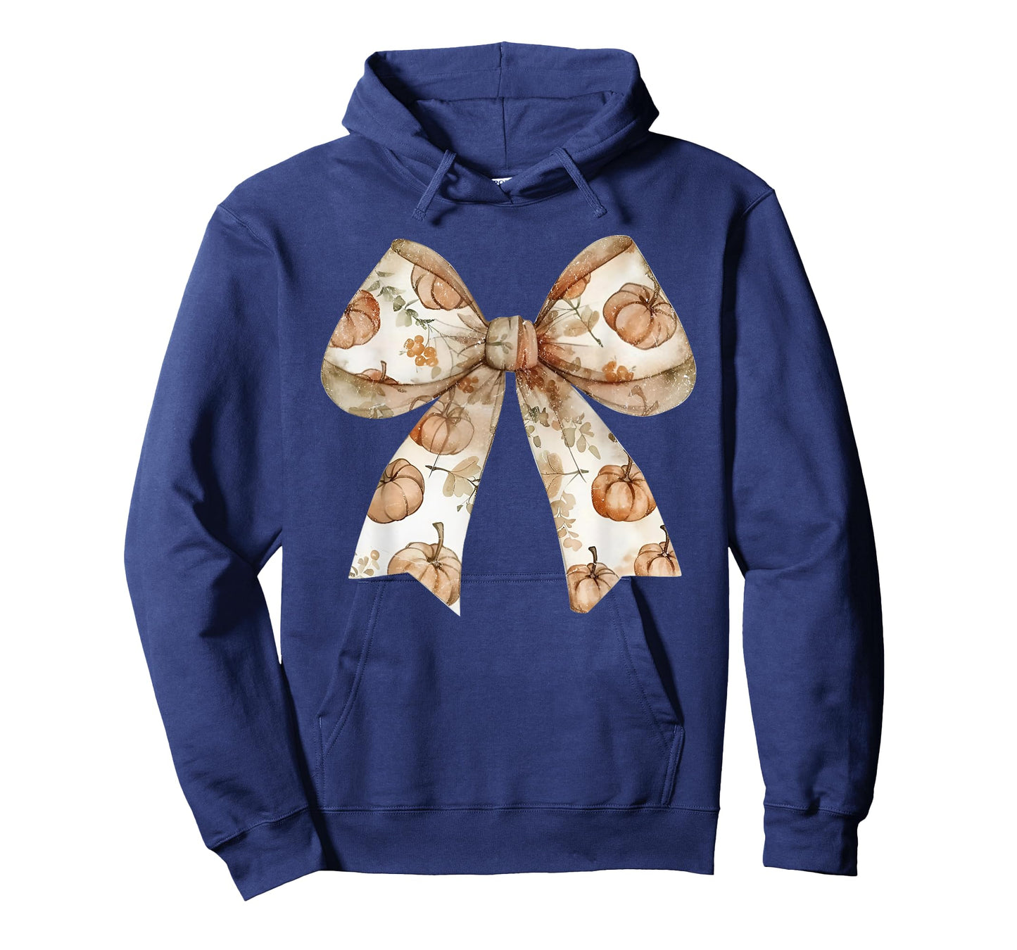Coquette Bow Pumpkin Season Autumn Fall Leaves Thanksgiving T-Shirt