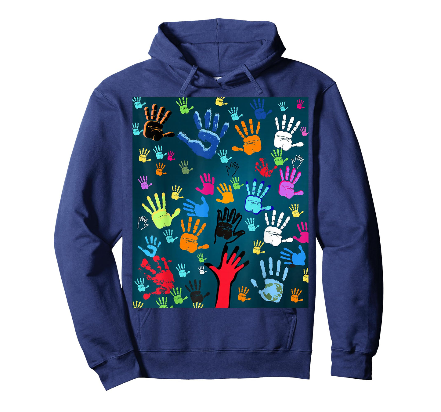 Colorful Handprint Art – Unity, Diversity, and Expression T-Shirt