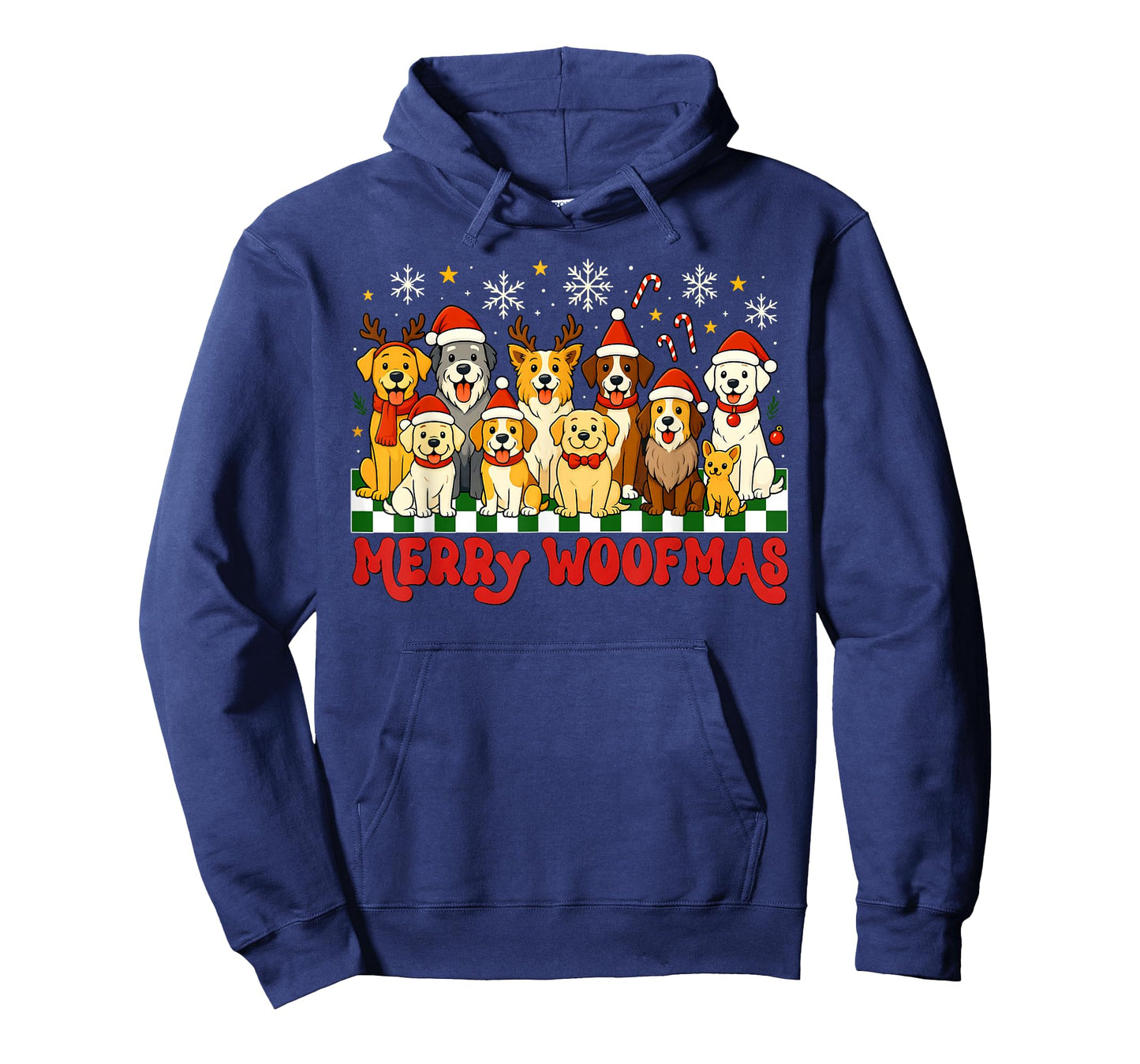 Merry Christmas Woofmas Dogs Lover Holiday Men Women Kid T-Shirt