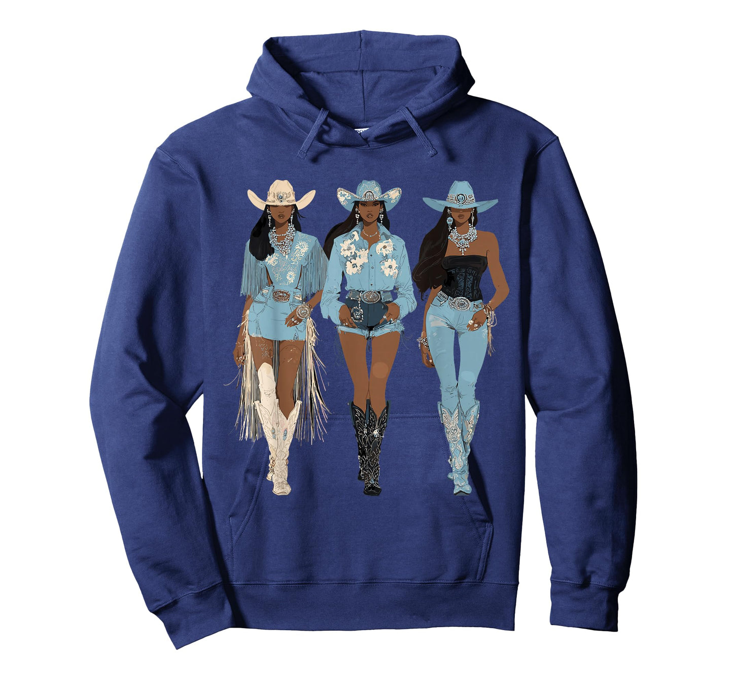 Black African American Cowgirl Western Country Texas Rodeo T-Shirt