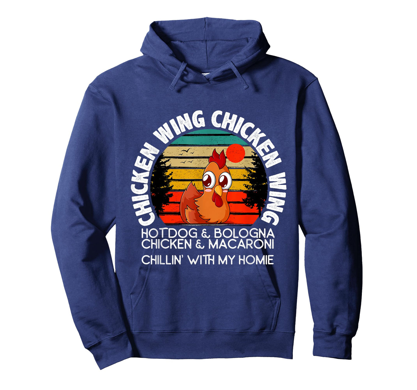 Chicken Wing Chicken Wing Hot Dog Bologna Macaroni T-Shirt Small