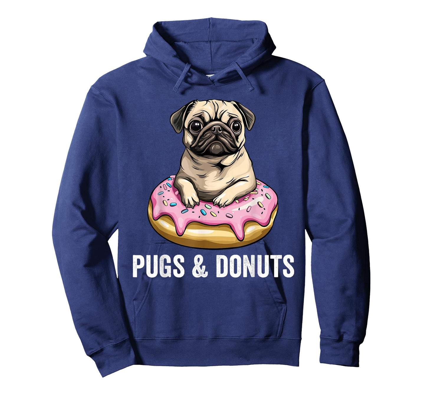 Pugs & Donuts Funny Dog Pug T-Shirt