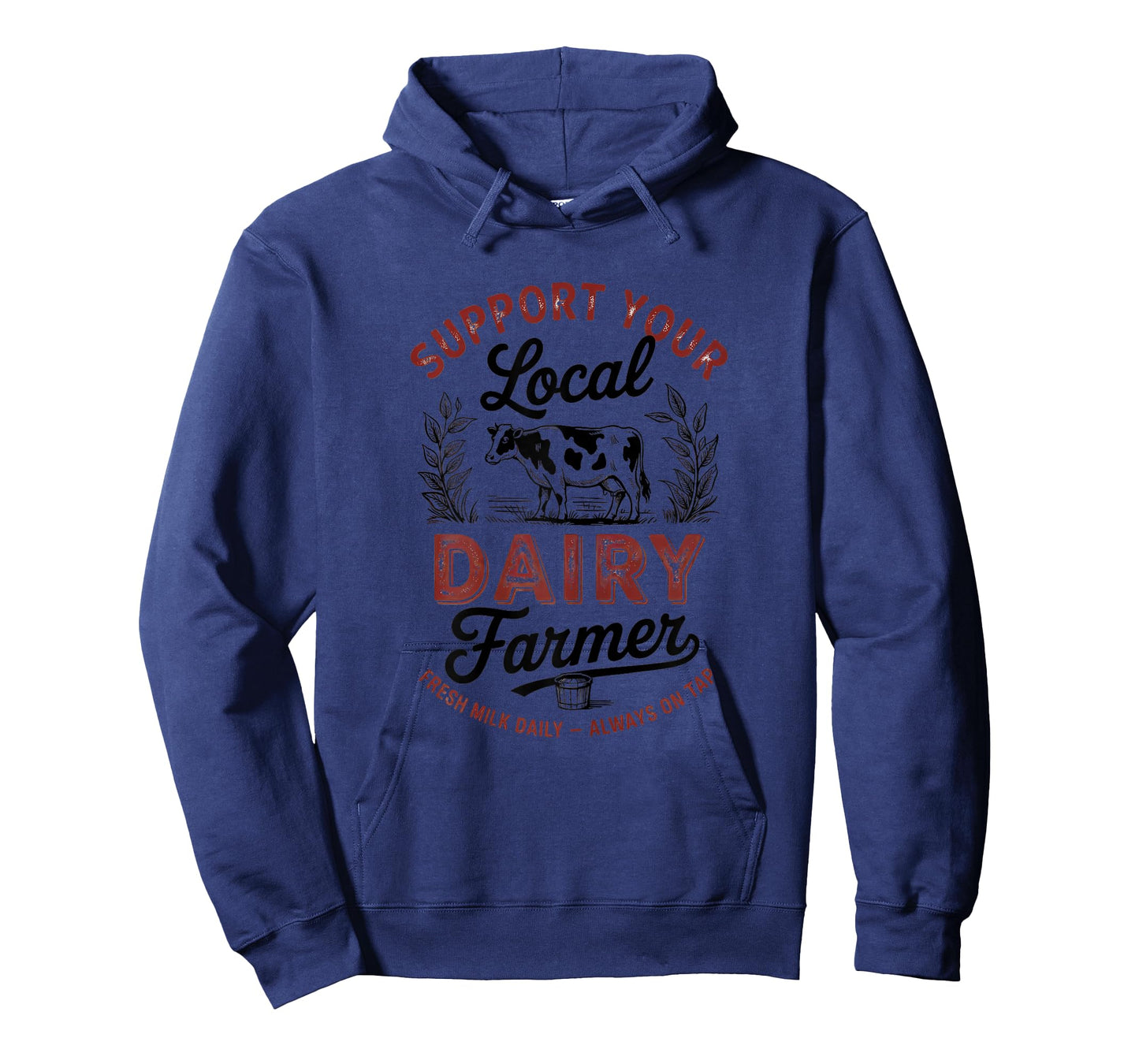 Support Your Local Dairy Farmer Cow Design T-Shirt