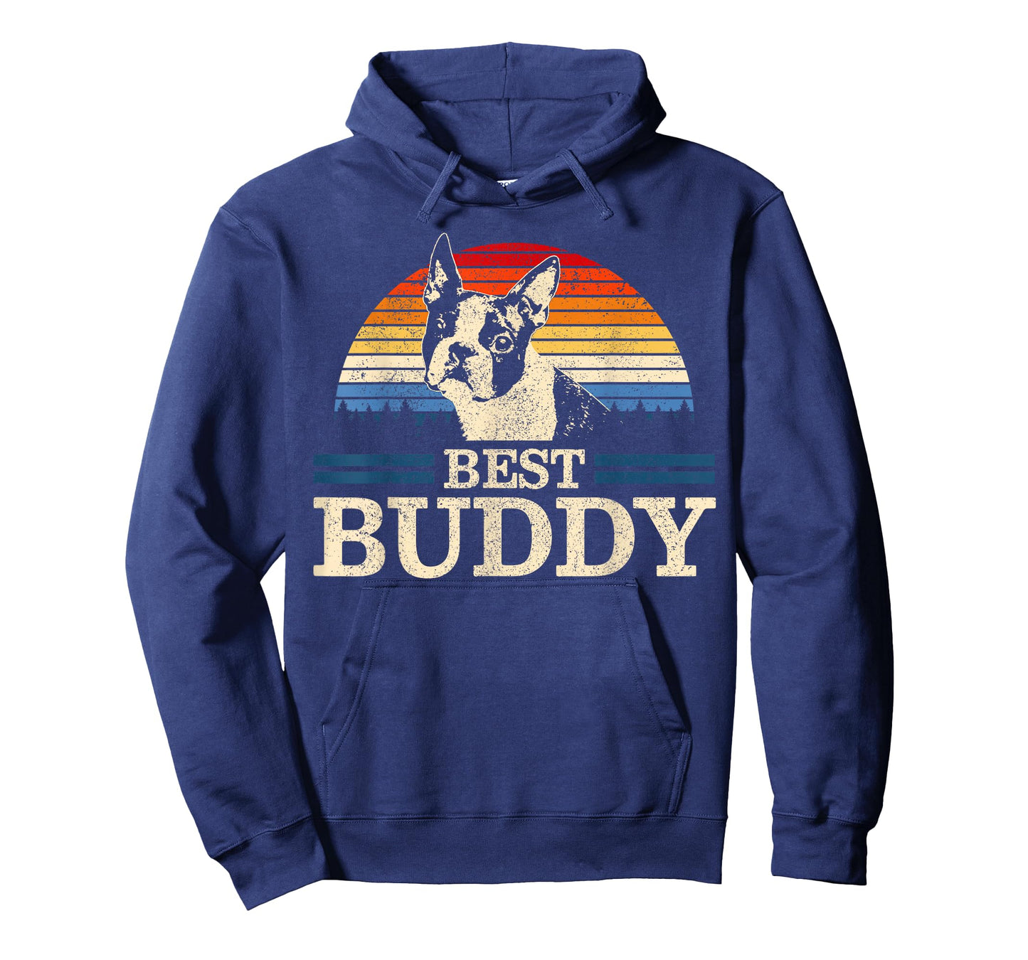 Boston Terrier Vintage Best Buddy Funny Dog Lover Gift T-Shirt