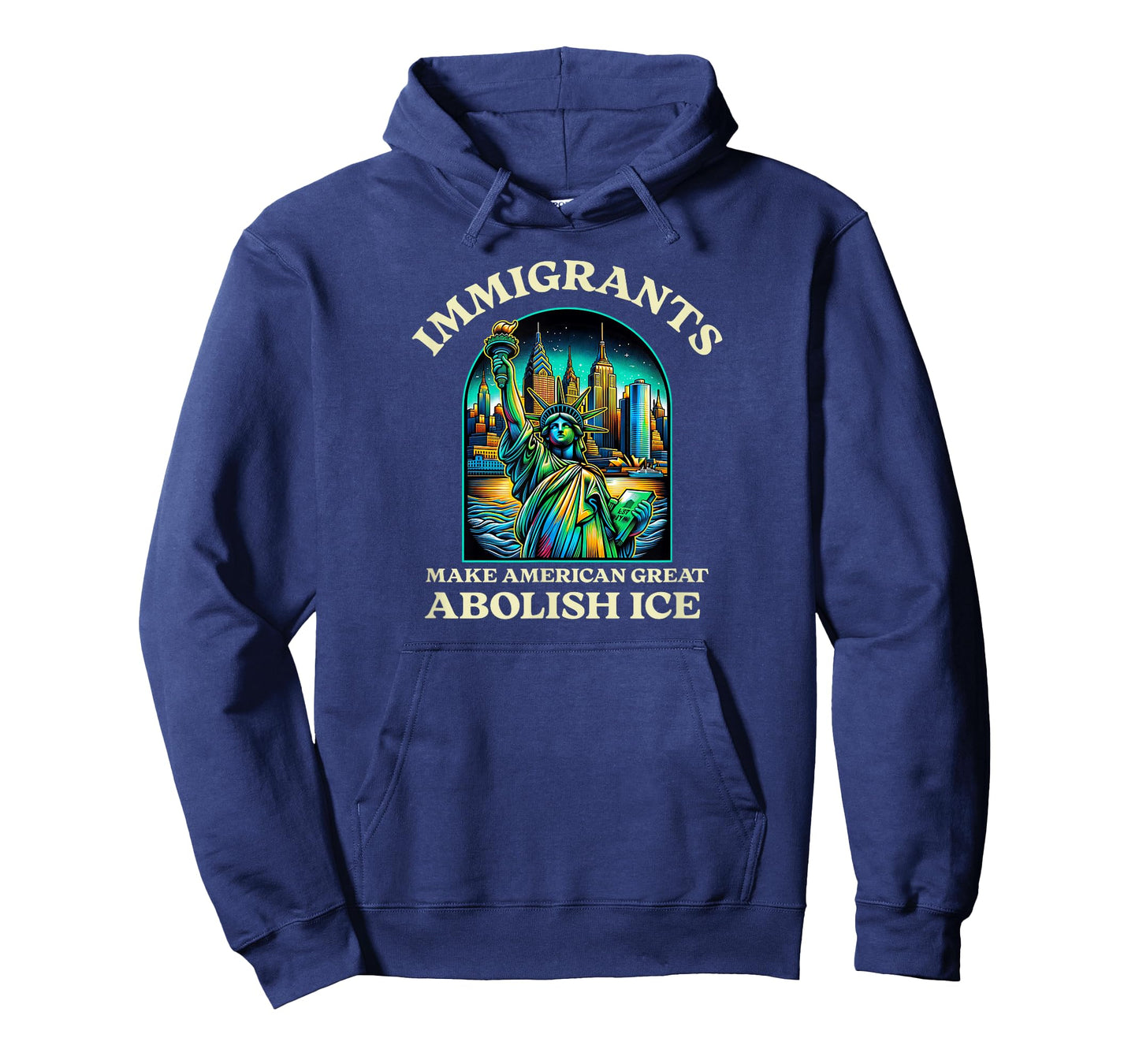 Statue Of Liberty Immigrants Make America Great T-Shirt
