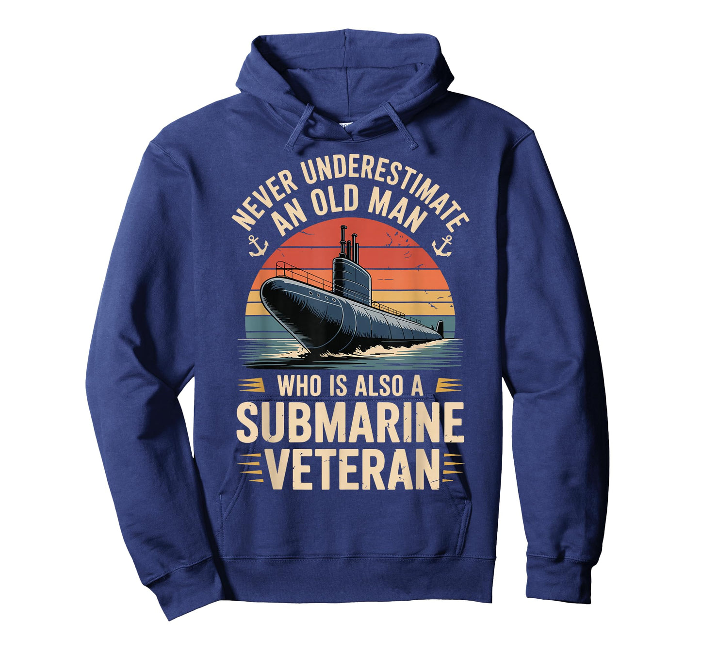Never Underestimate an Old Man Who is A Submarine Veteran T-Shirt