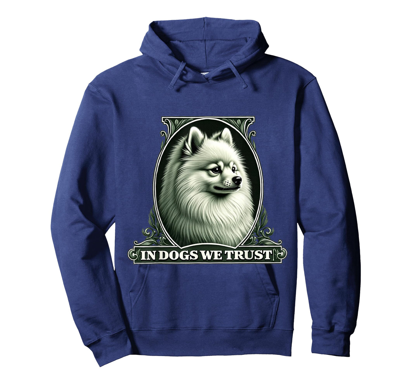 In Pomeranian We Trust Funny Vintage Pom Dog T-Shirt
