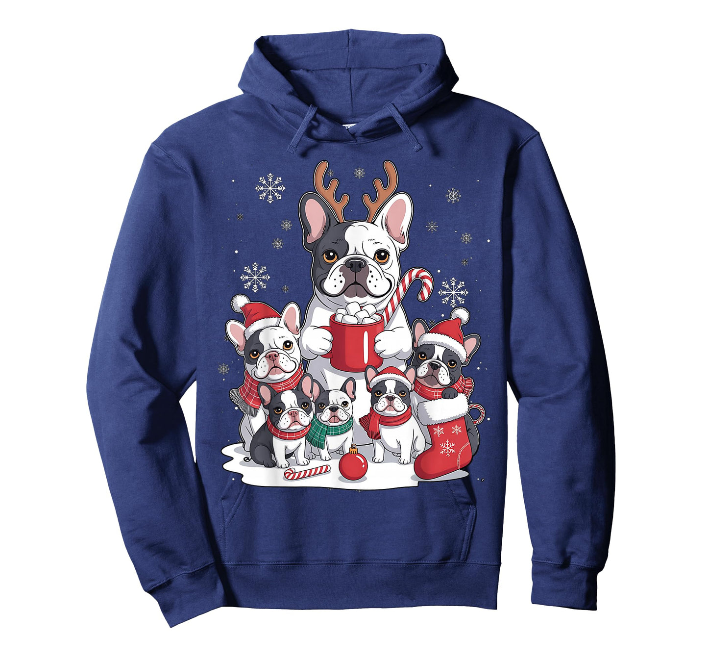 Funny Santa French Bulldog Dogs Christmas Xmas for Women Men T-Shirt