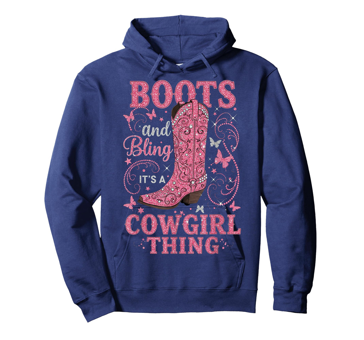 Boots and Bling its a Cowgirl Thing Rodeo Love Country Girls T-Shirt