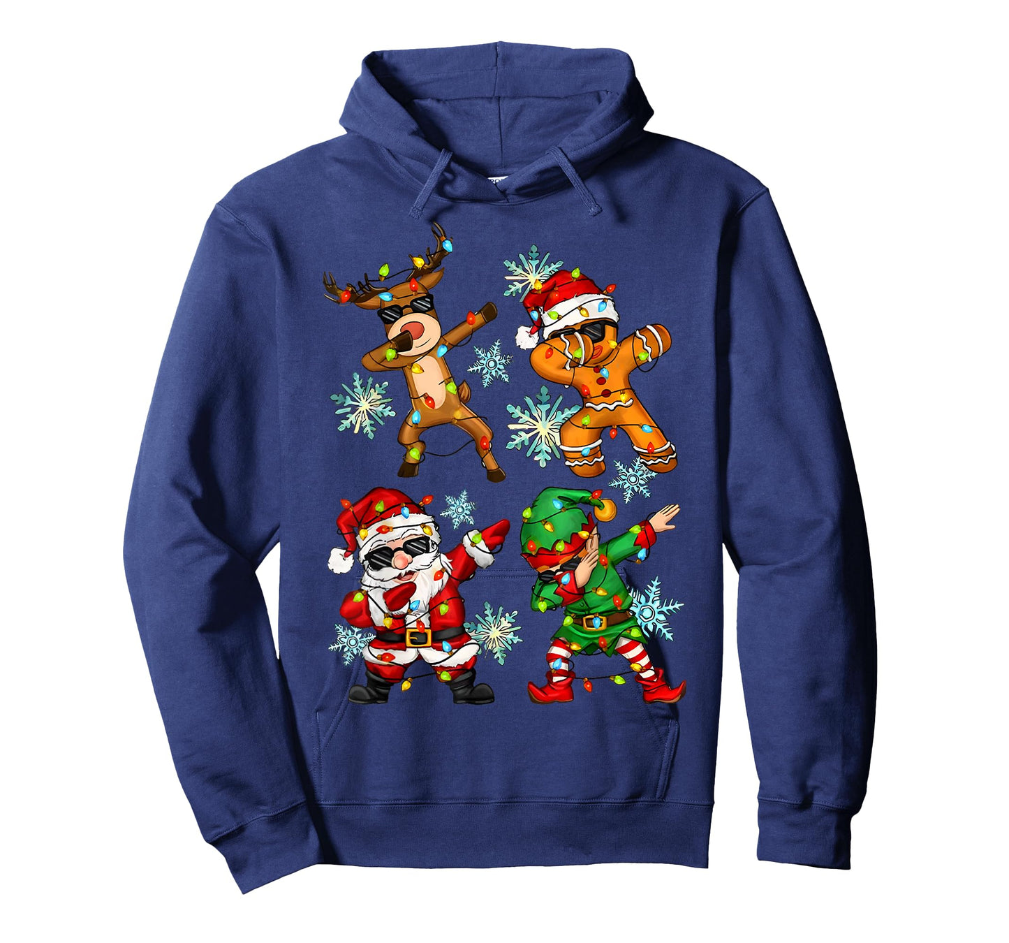 Dabbing Santa Elf Friends Christmas Teen Boys Girls Men Xmas T-Shirt