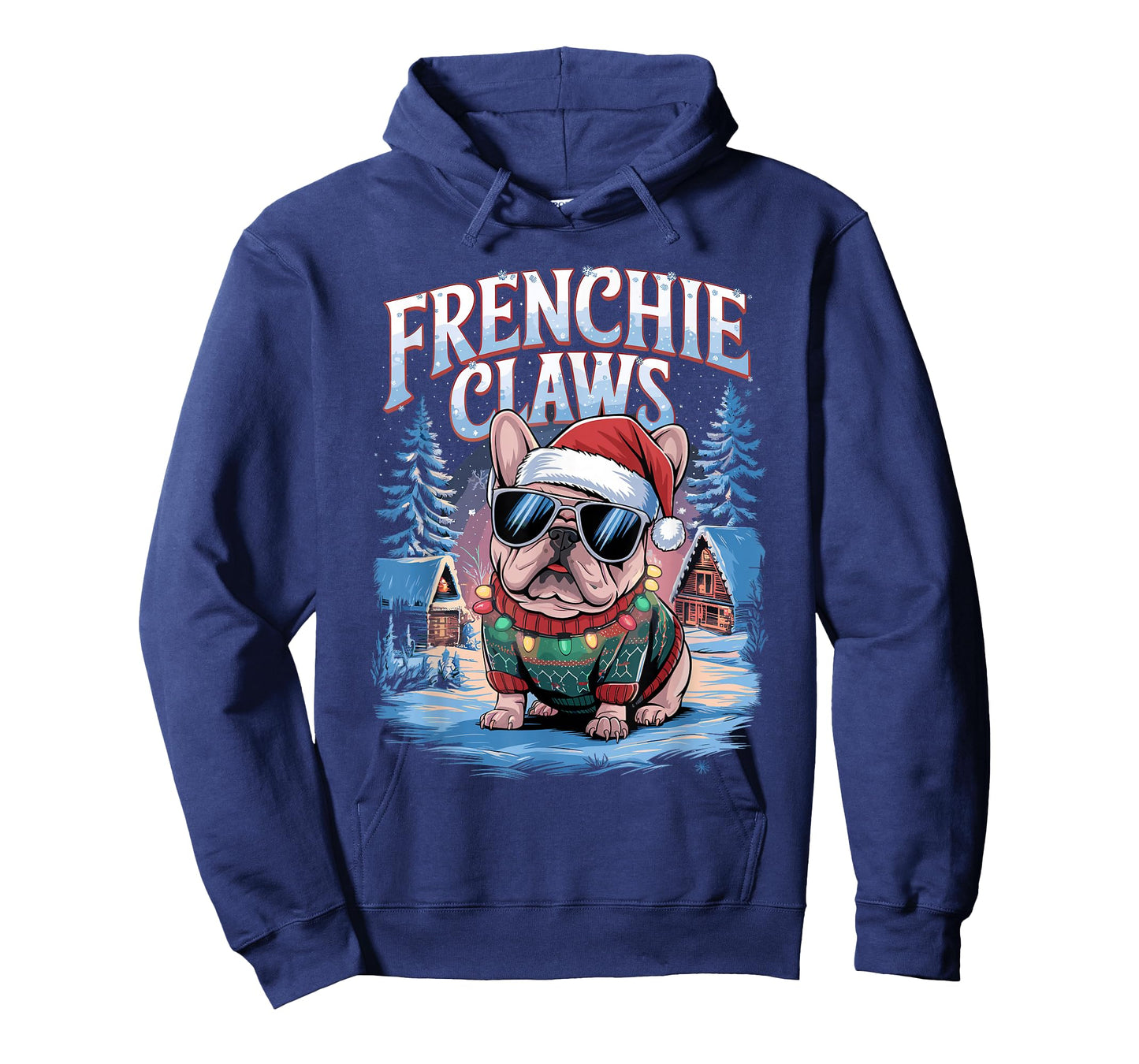 Christmas Outfit Frenchie Claws Dog Owner French Bulldog T-Shirt