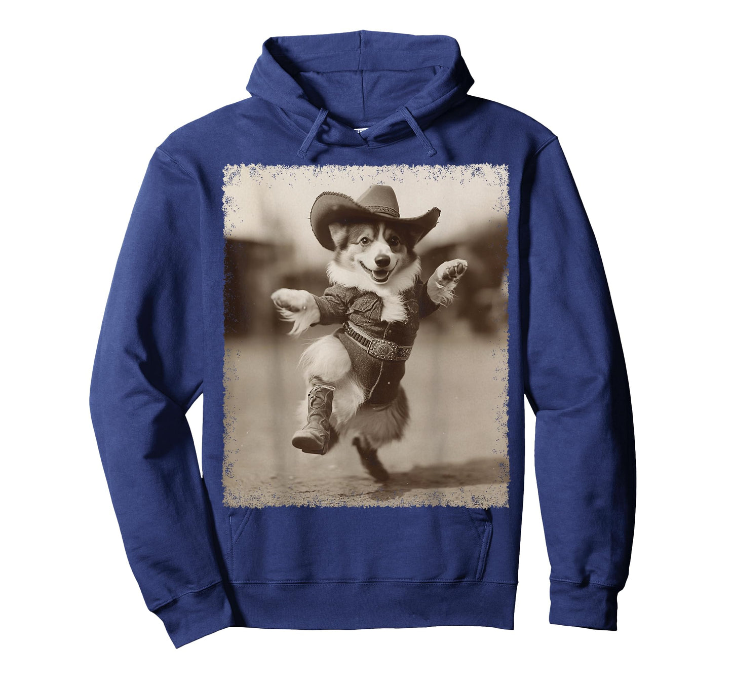 Funny Dog Corgi Silly Cowboy T-Shirt