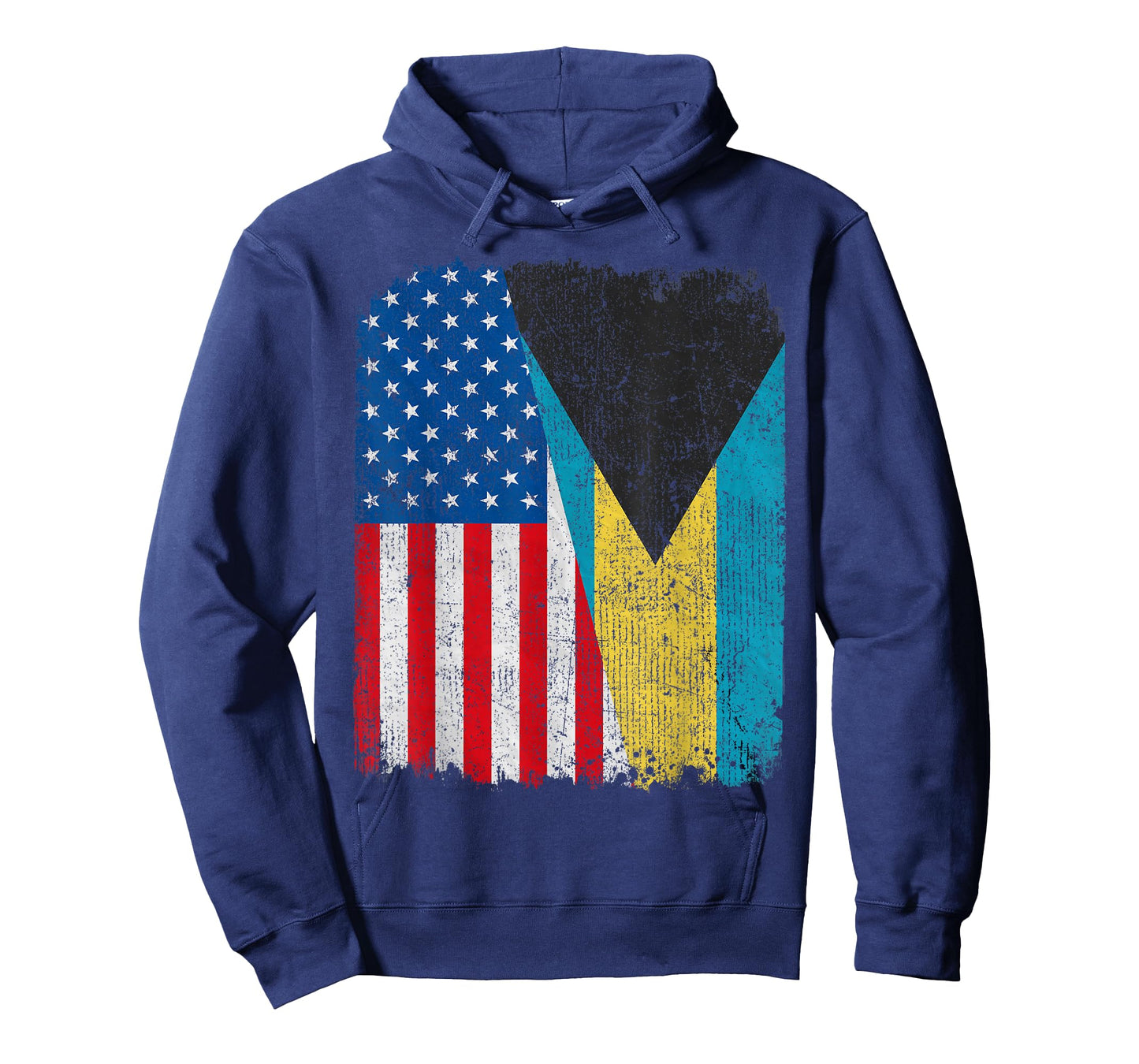 Bahamian American Flag Half USA Bahamas Root Proud T-Shirt for Women Kids Men