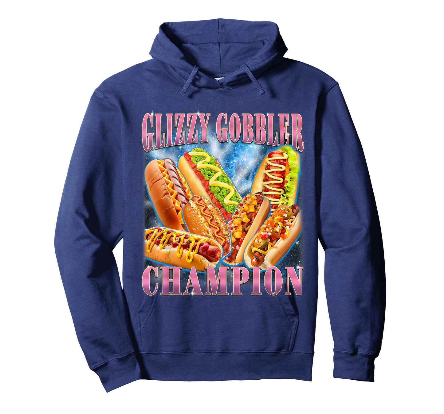 Glizzy Gobbler Champion Funny Wiener Hot Dog Meme T-Shirt
