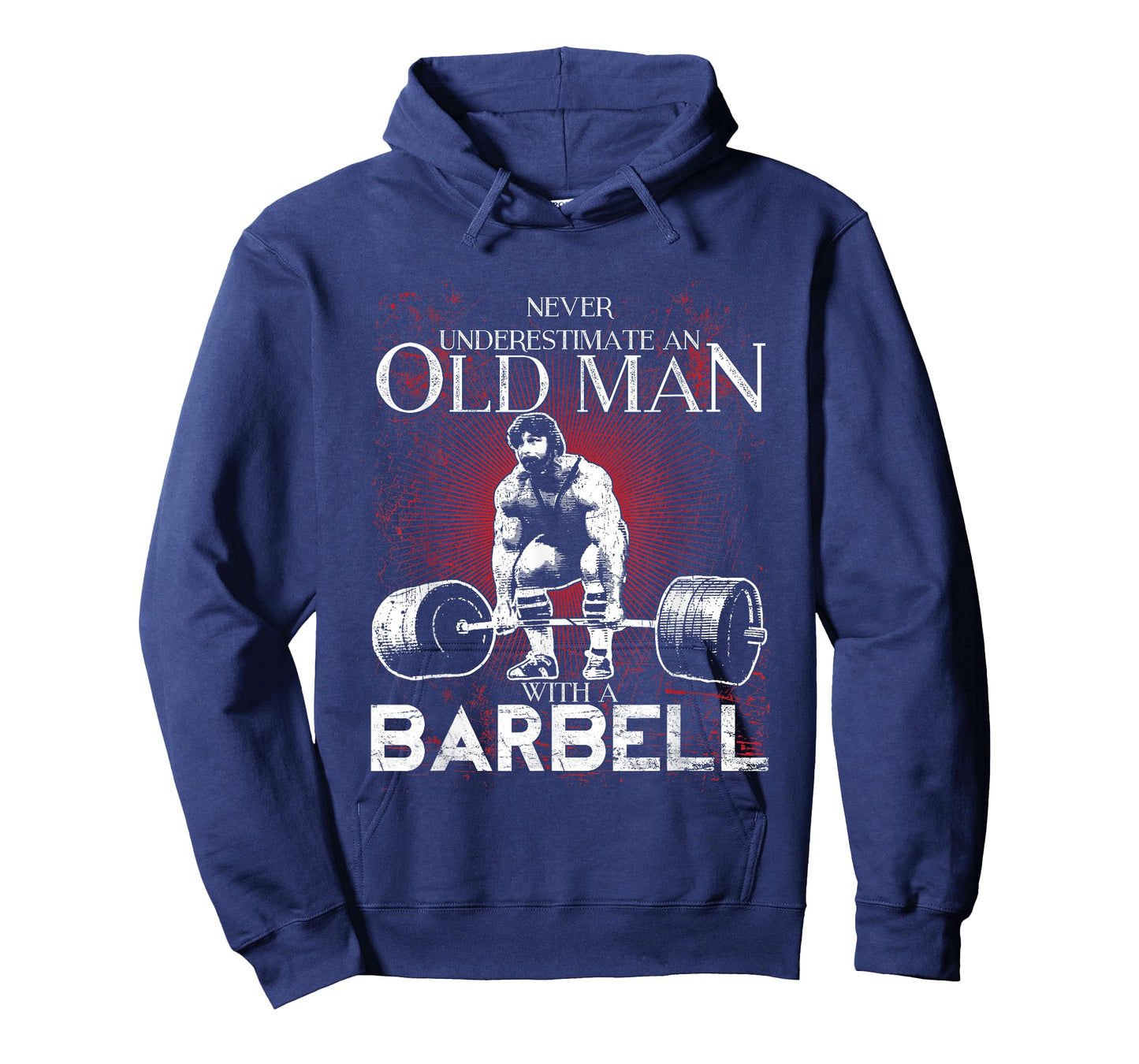 Old Man Barbell Powerlifting Tee T-Shirt