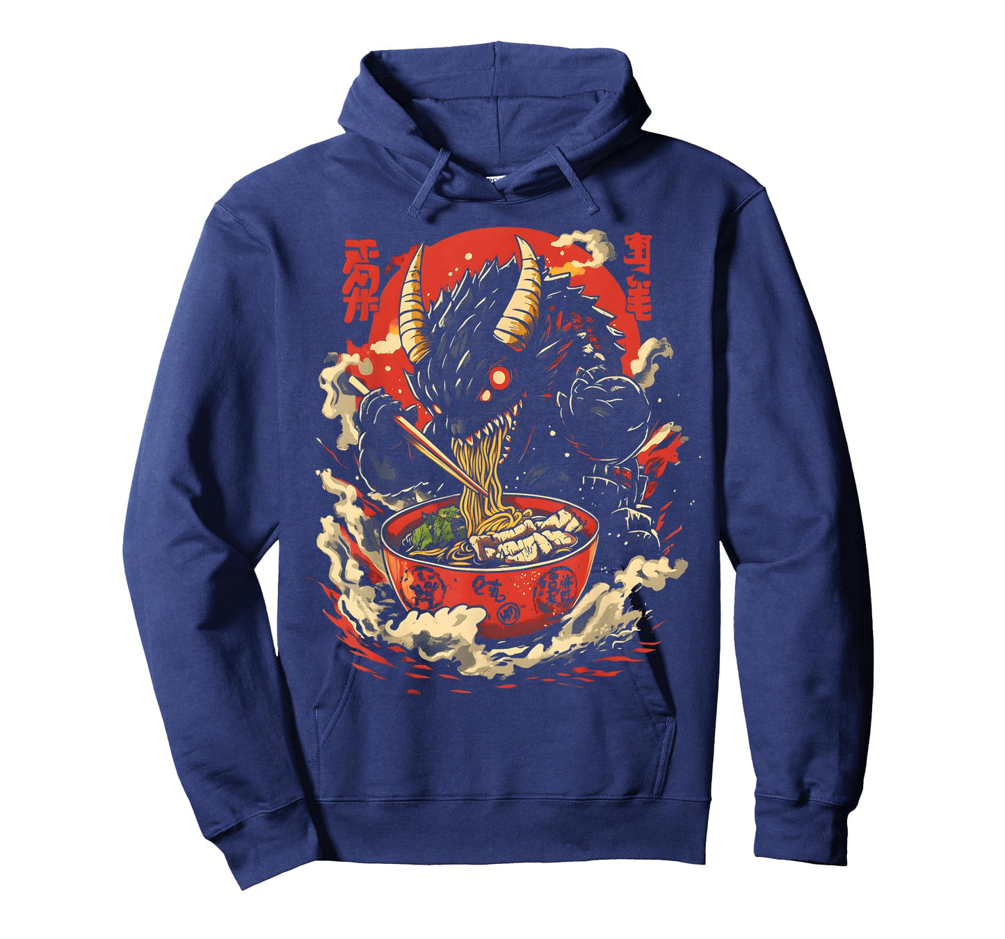 Kaiju Eating Ramen Funny Japanese Monster Lover Birthday T-Shirt